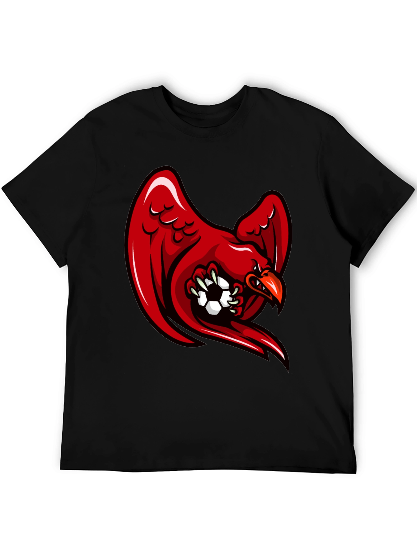 Red Eagle Soccer Black T-Shirt