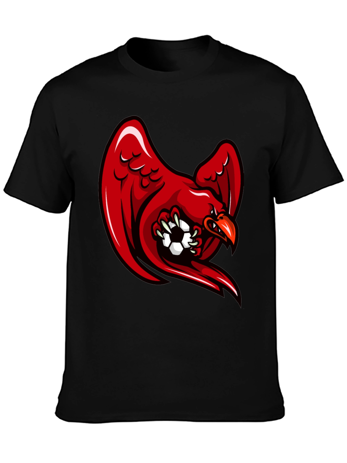 Red Eagle Soccer Black T-Shirt