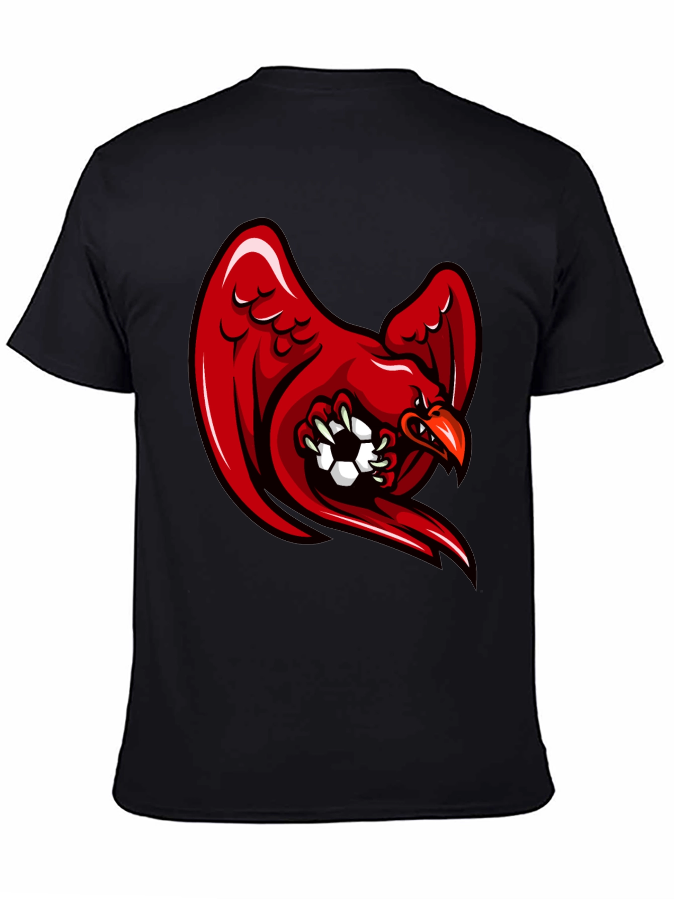 Red Eagle Soccer Black T-Shirt