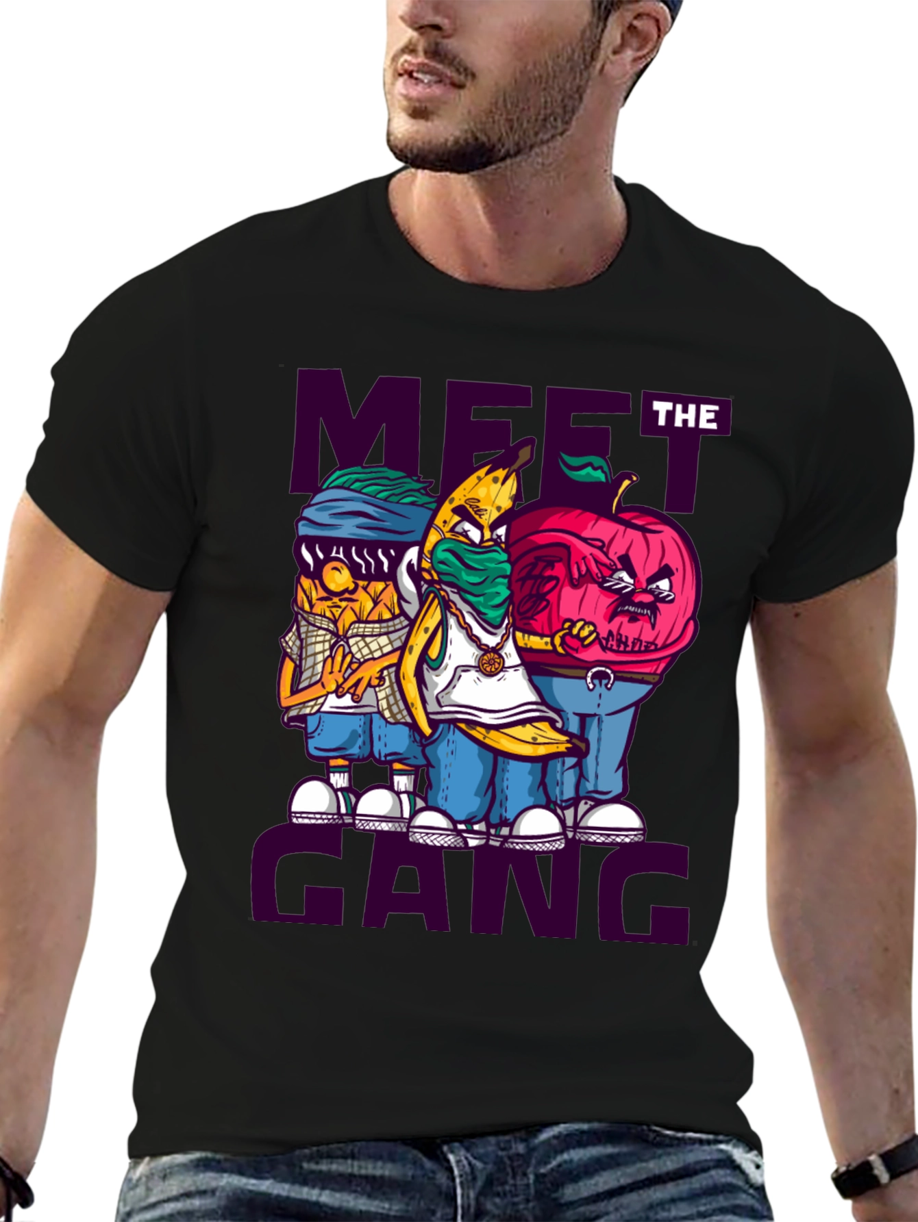 Meet the Gang T-Shirt - Urban Fruit Cartoon Tee