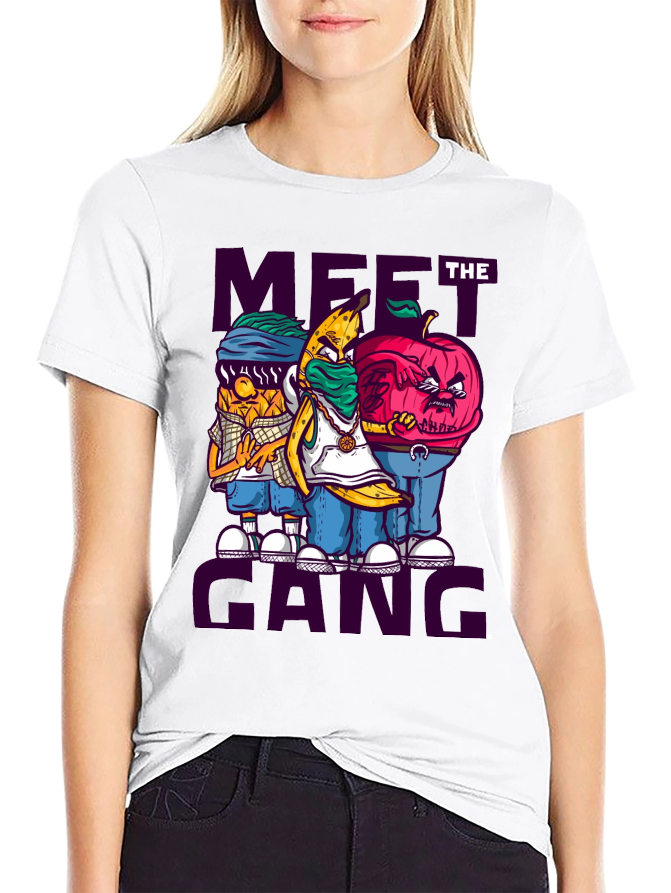 Meet the Gang T-Shirt - Urban Fruit Cartoon Tee