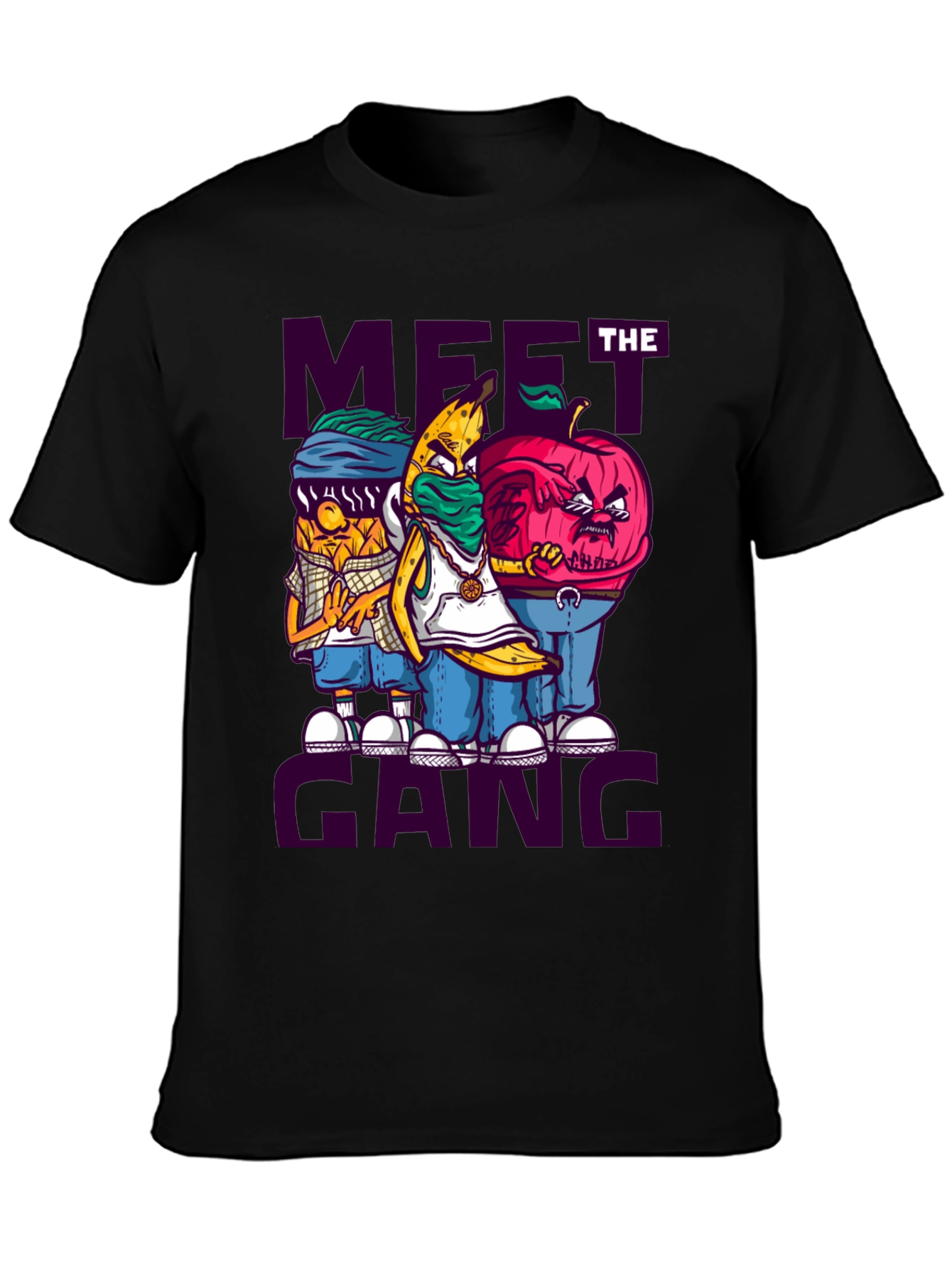 Meet the Gang T-Shirt - Urban Fruit Cartoon Tee