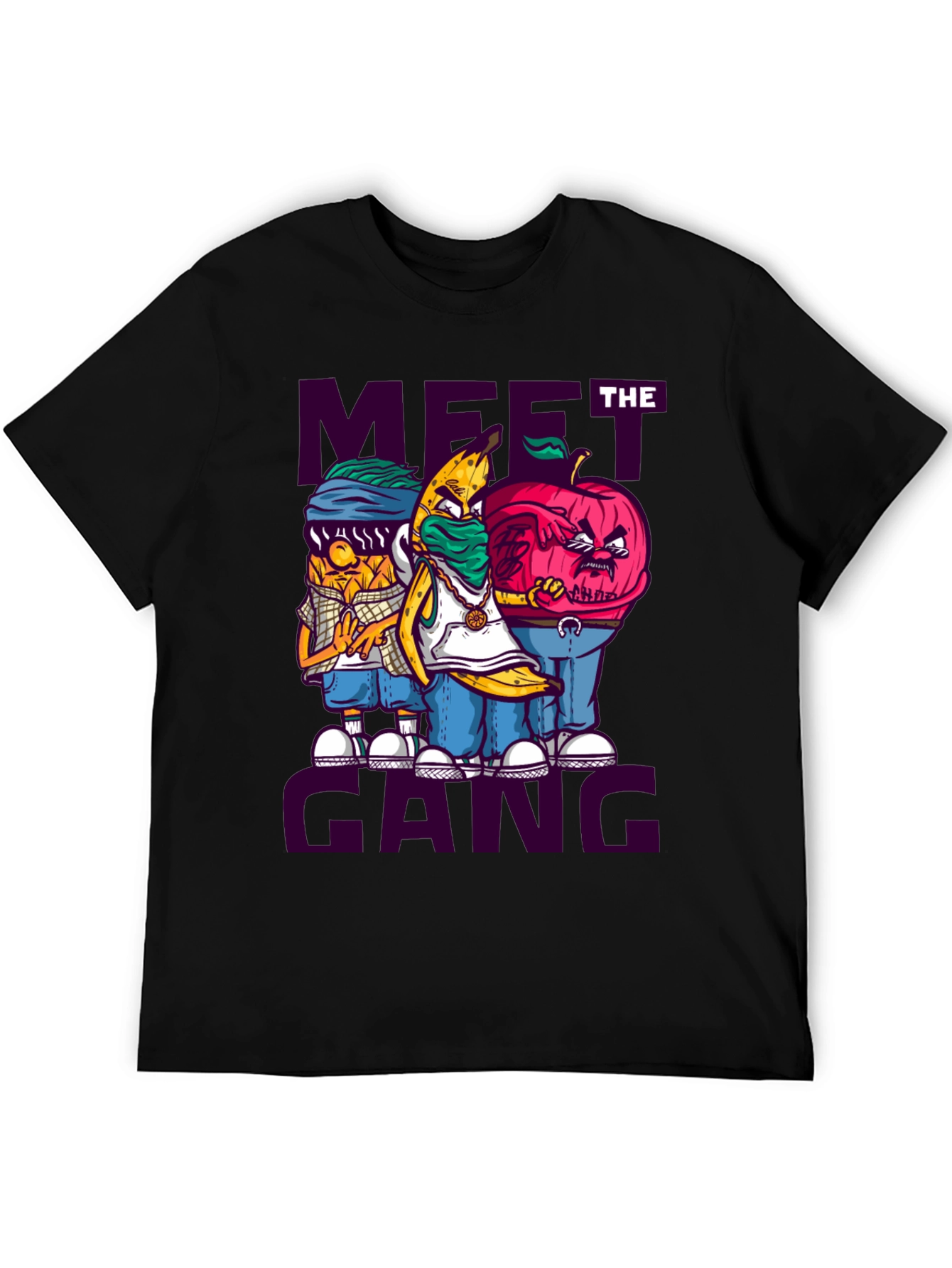 Meet the Gang T-Shirt - Urban Fruit Cartoon Tee