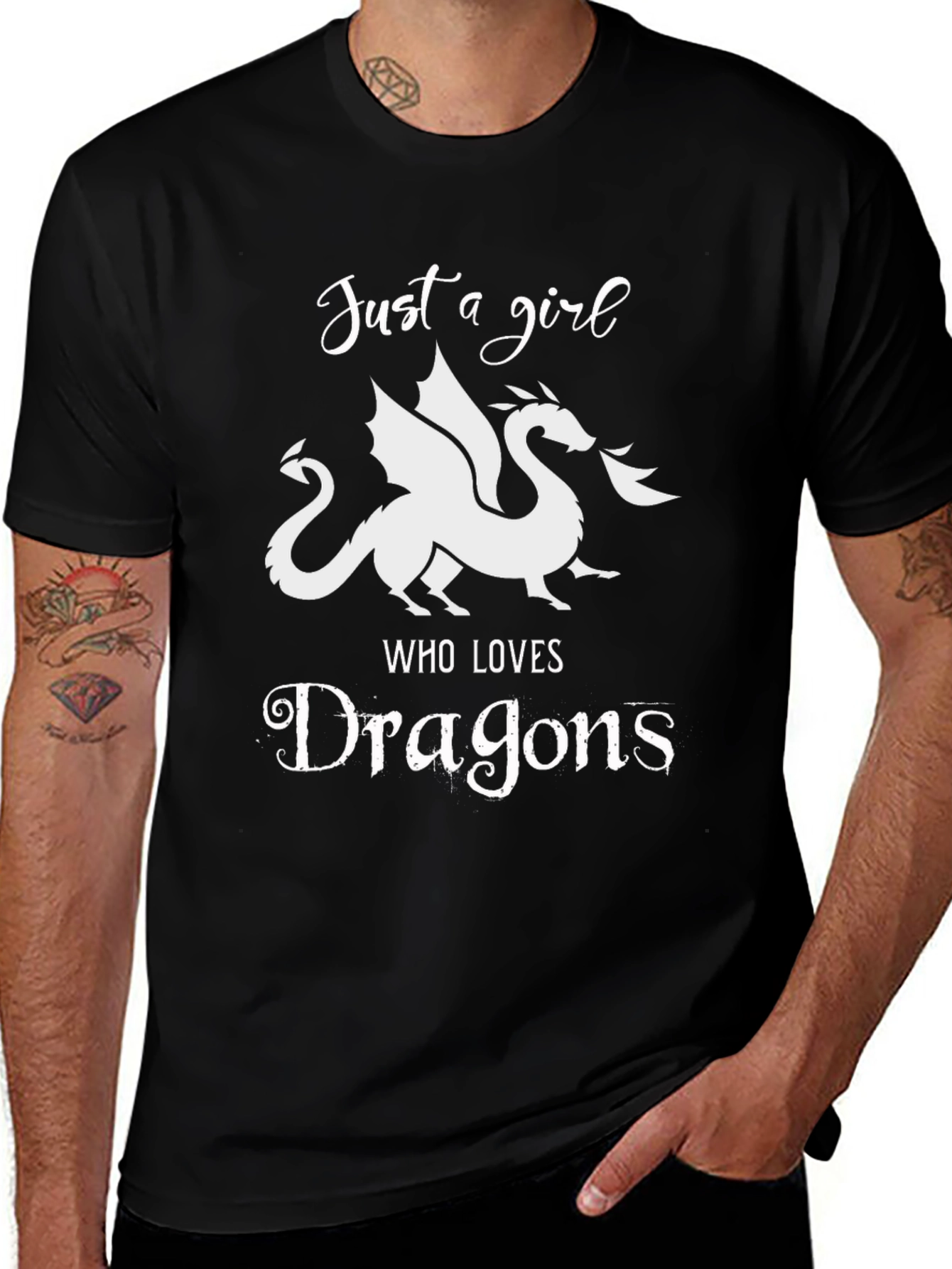 Just A Girl Who Loves Dragons T-Shirt