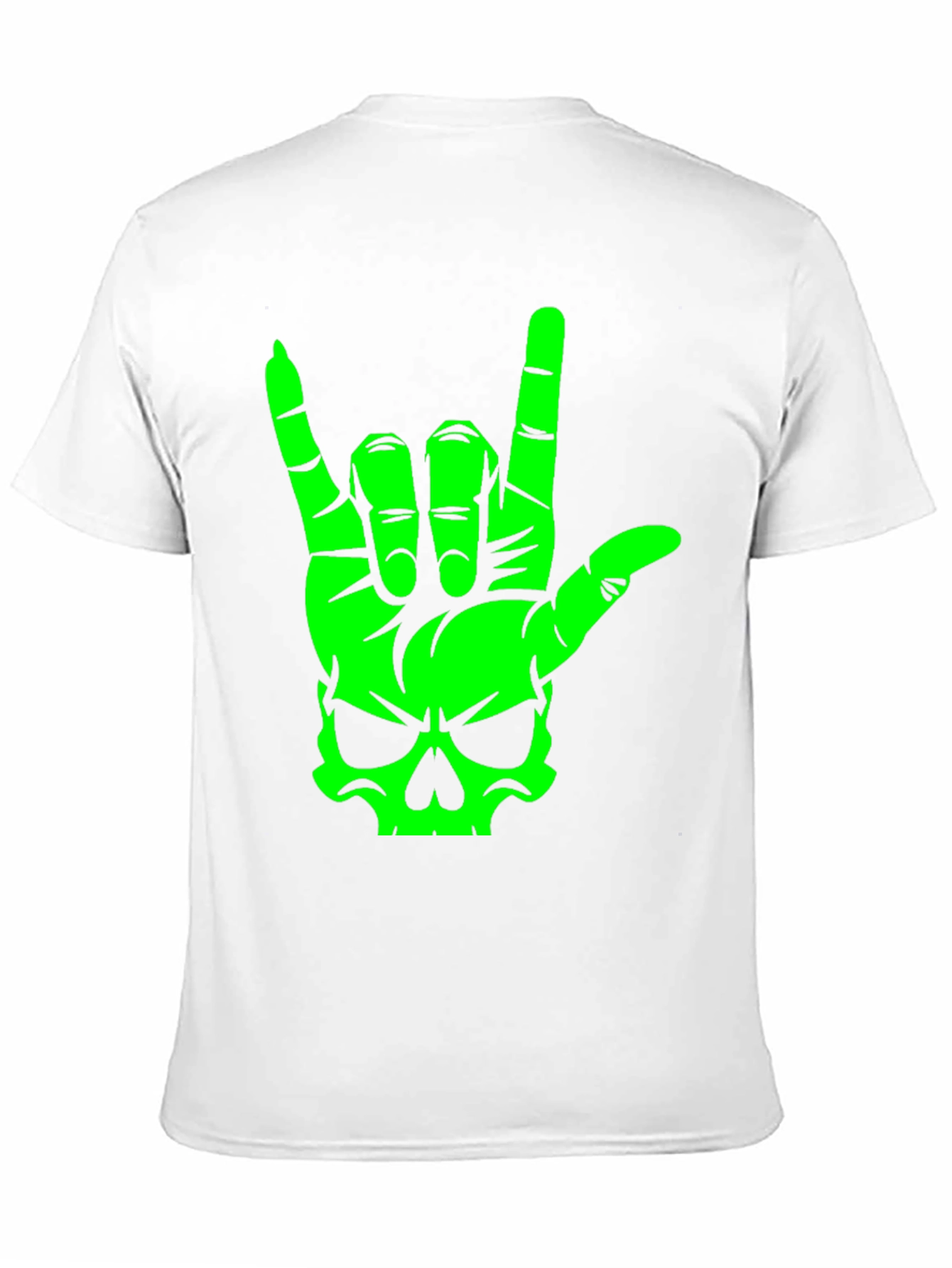 Skull Hand Sign Graphic T-Shirt