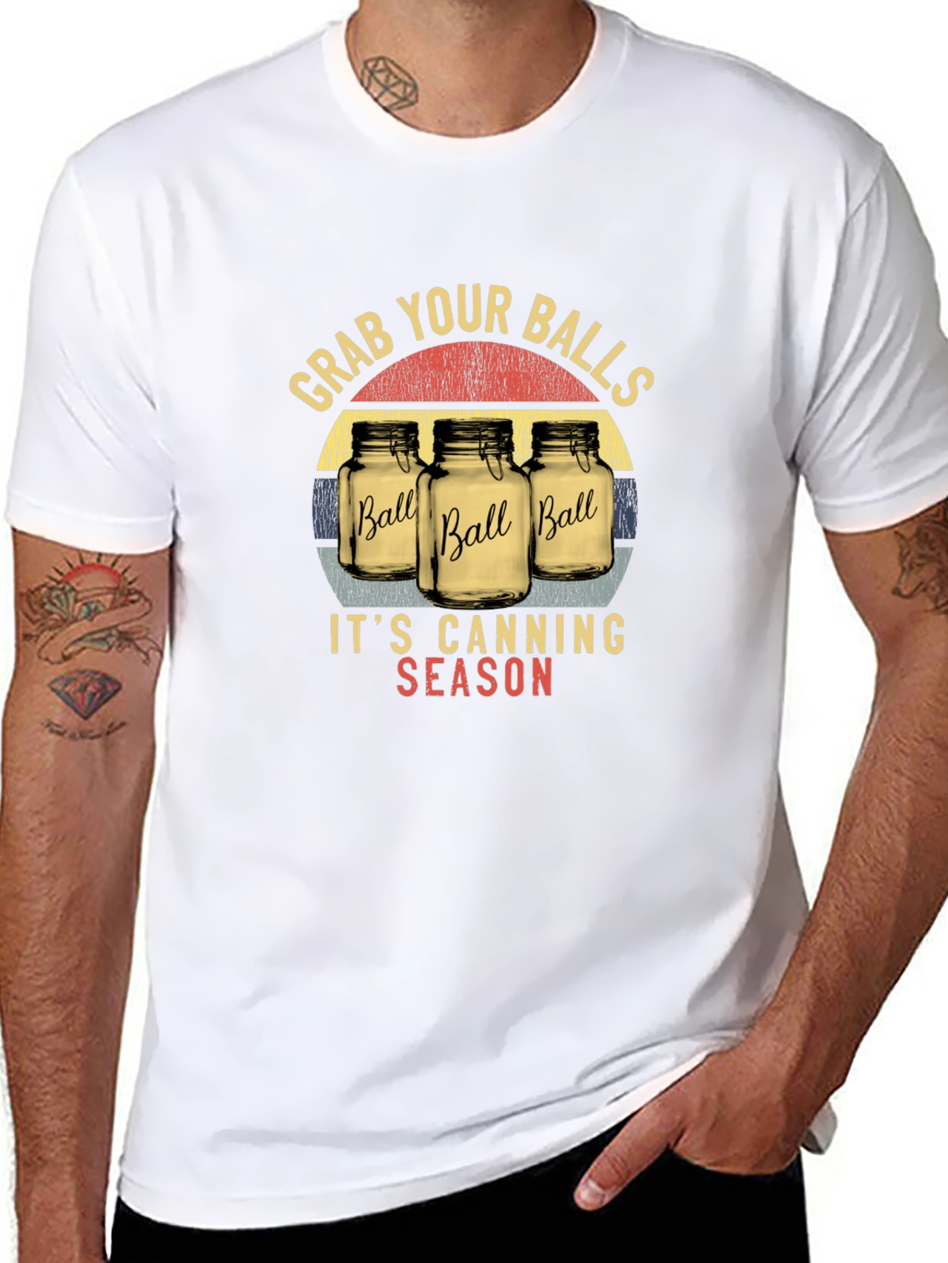 Grab Your Balls Its Canning Season Black T-Shirt
