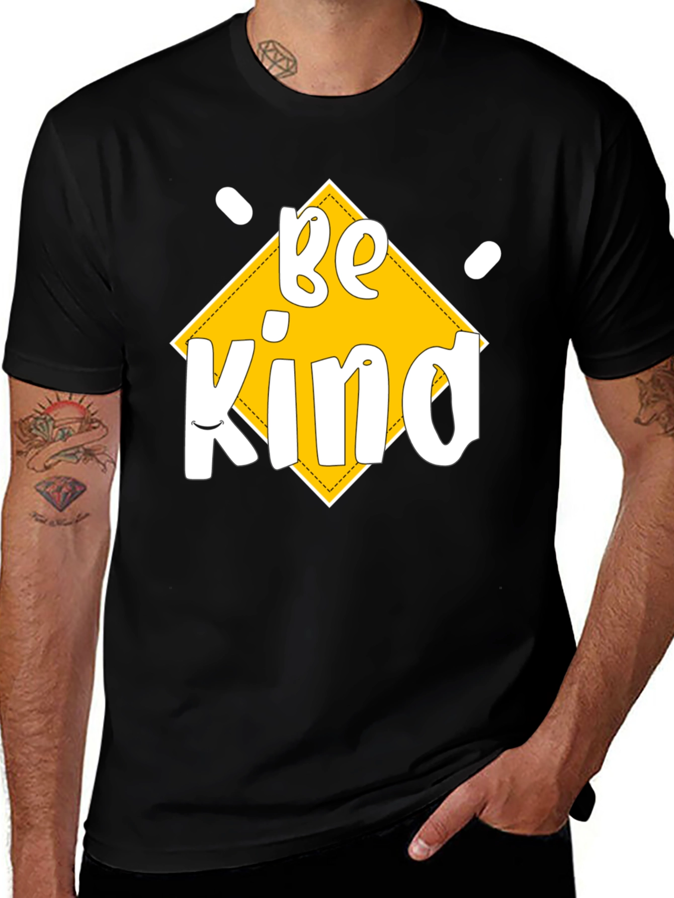Be Kind Graphic Tee - Black T-Shirt