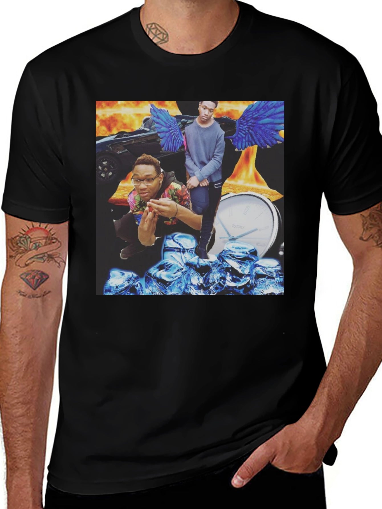 Mens Graphic Print T-Shirt - Unique Design