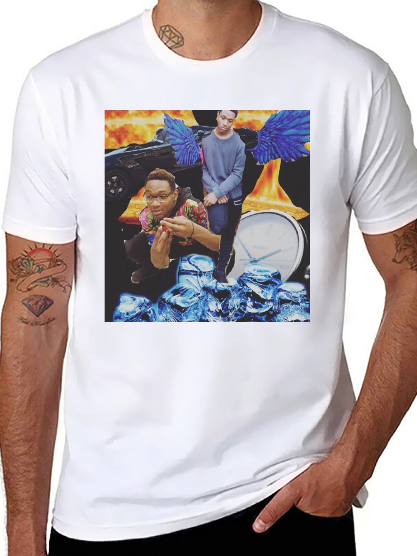 Mens Graphic Print T-Shirt - Unique Design