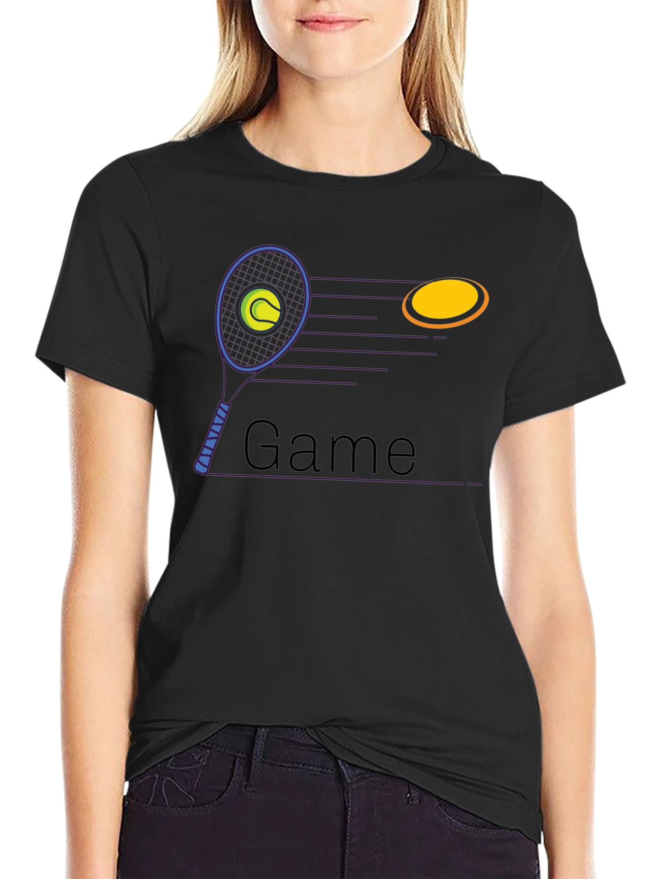 Game On: Tennis Racket Graphic Tee