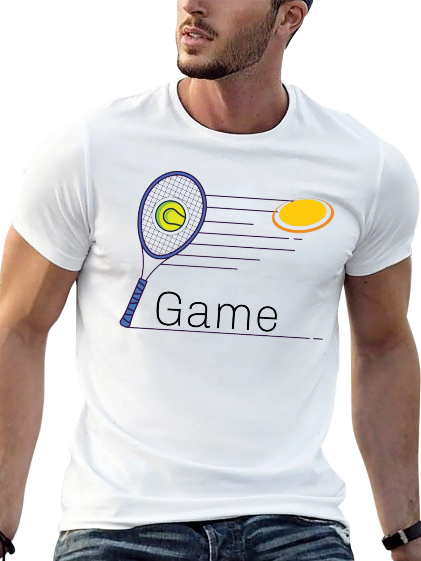 Game On: Tennis Racket Graphic Tee
