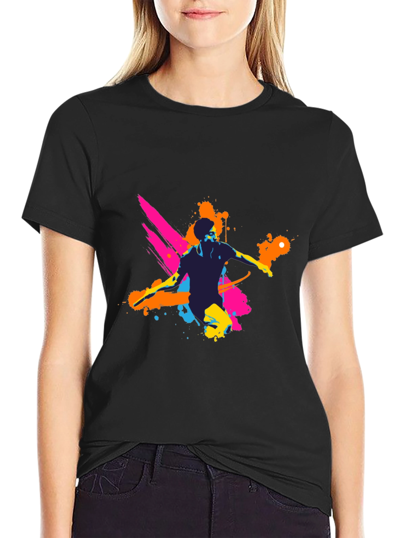 Mens Graphic Tee - Vibrant Splatter Design