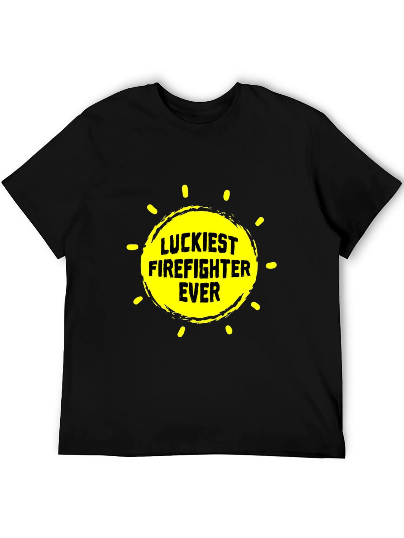 Luckiest Firefighter Ever Graphic Tee