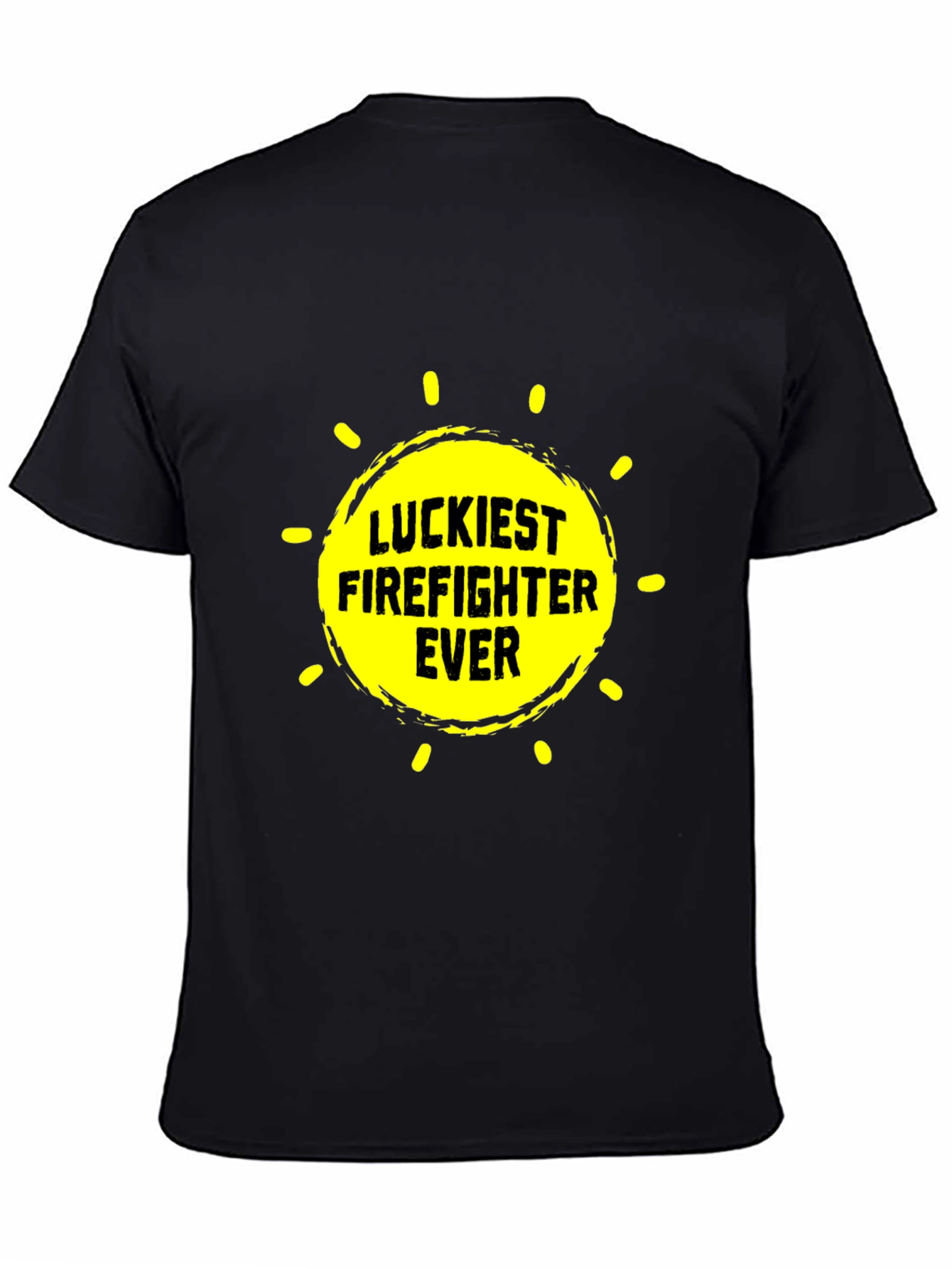 Luckiest Firefighter Ever Graphic Tee