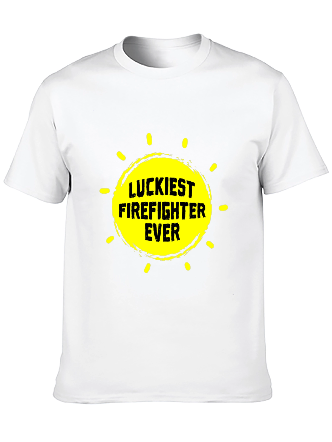 Luckiest Firefighter Ever Graphic Tee