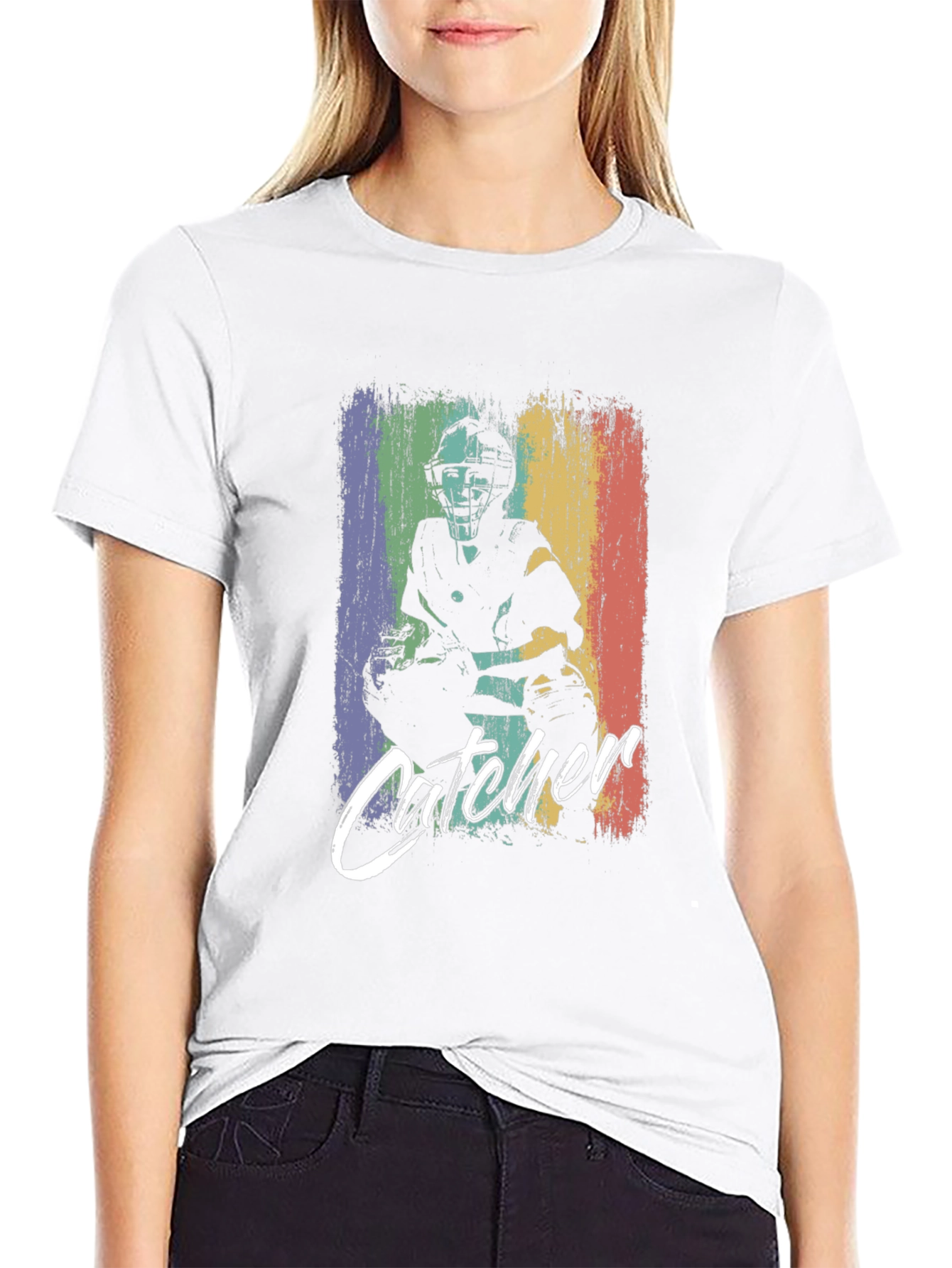 Catcher Graphic Tee - Baseball Fan Shirt