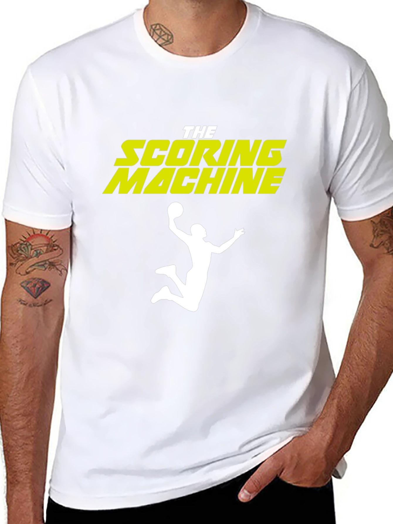 The Scoring Machine Basketball Graphic Tee