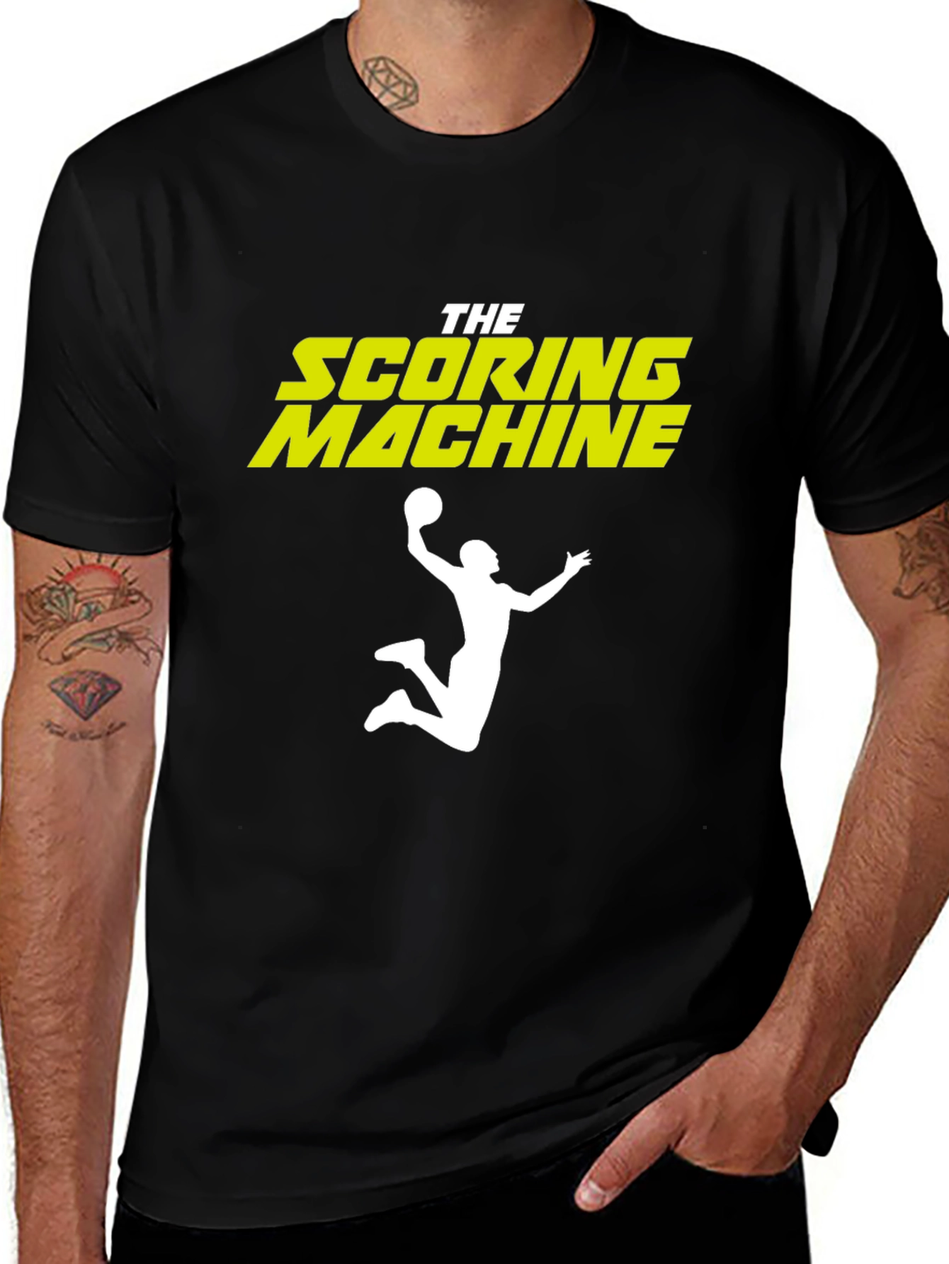 The Scoring Machine Basketball Graphic Tee