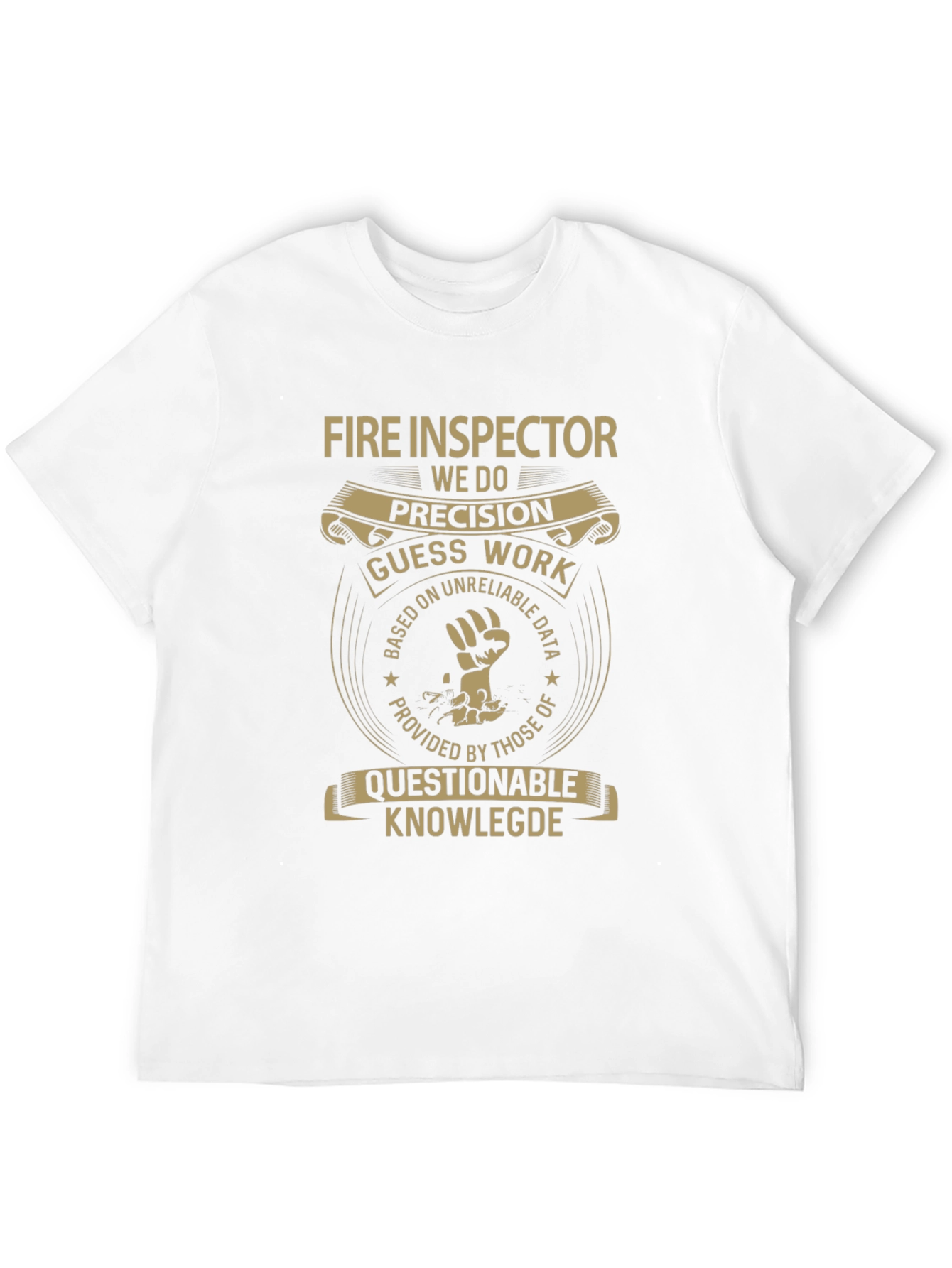 Fire Inspector Precision Humor Graphic Tee