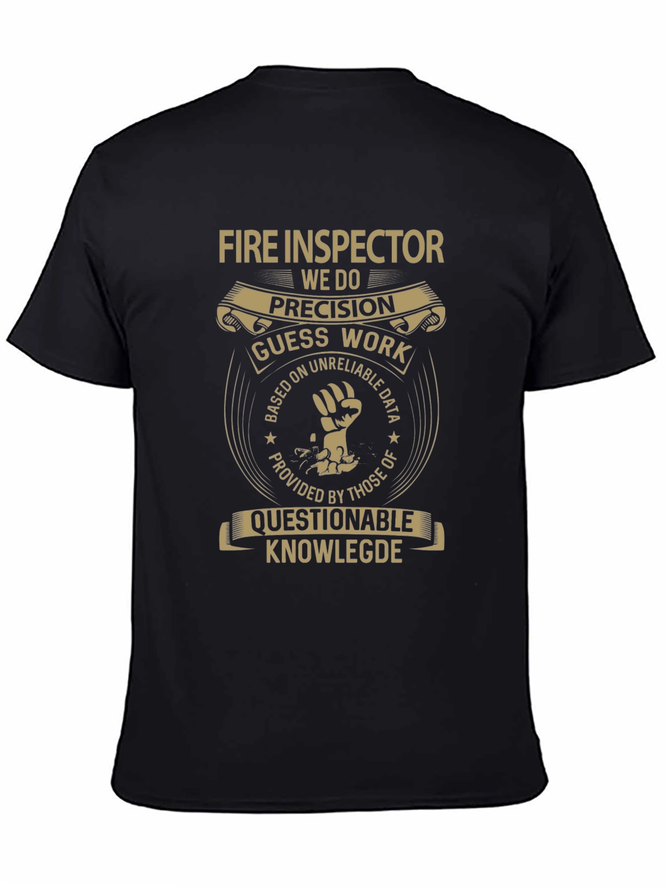 Fire Inspector Precision Humor Graphic Tee