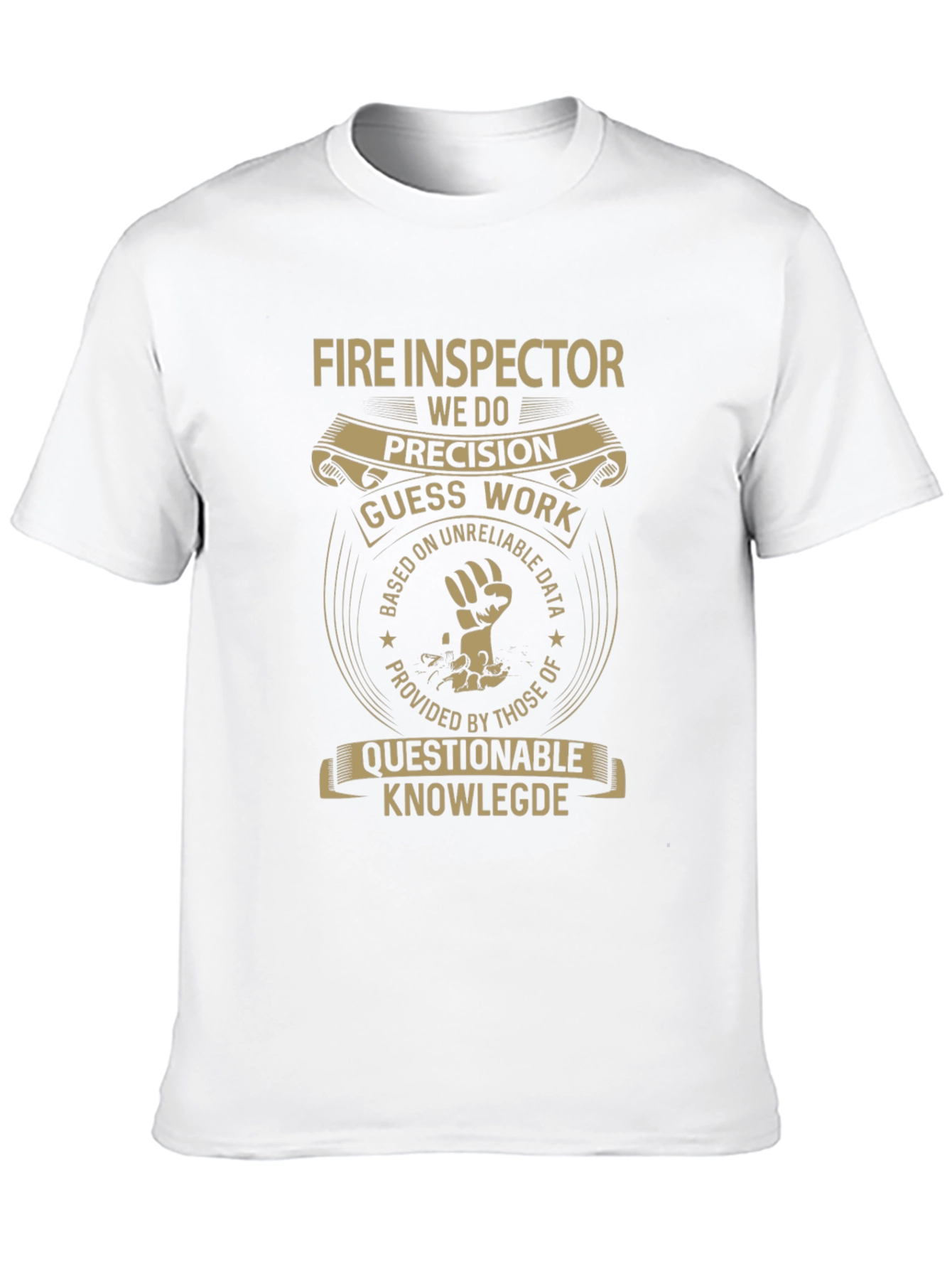 Fire Inspector Precision Humor Graphic Tee