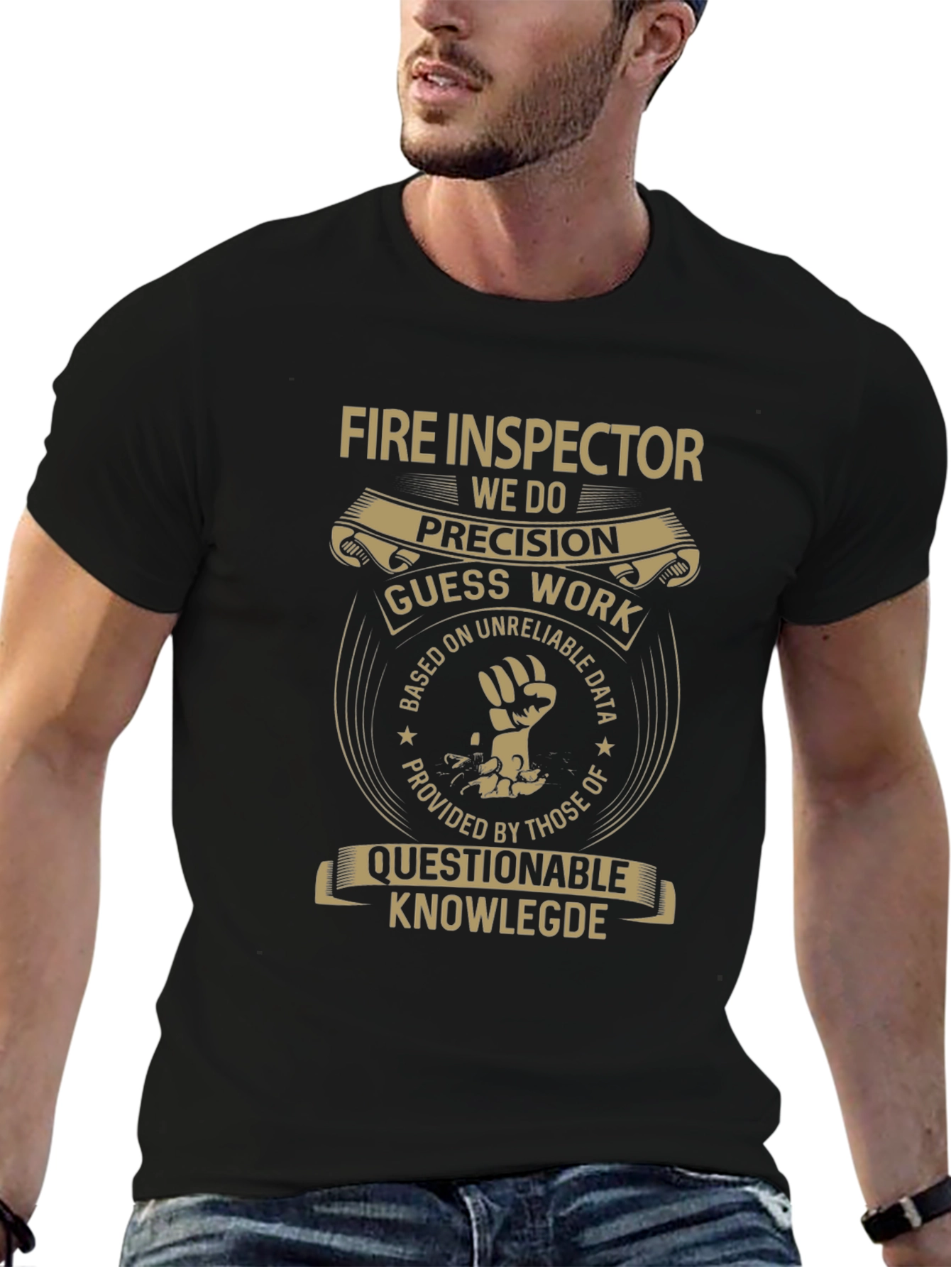 Fire Inspector Precision Humor Graphic Tee