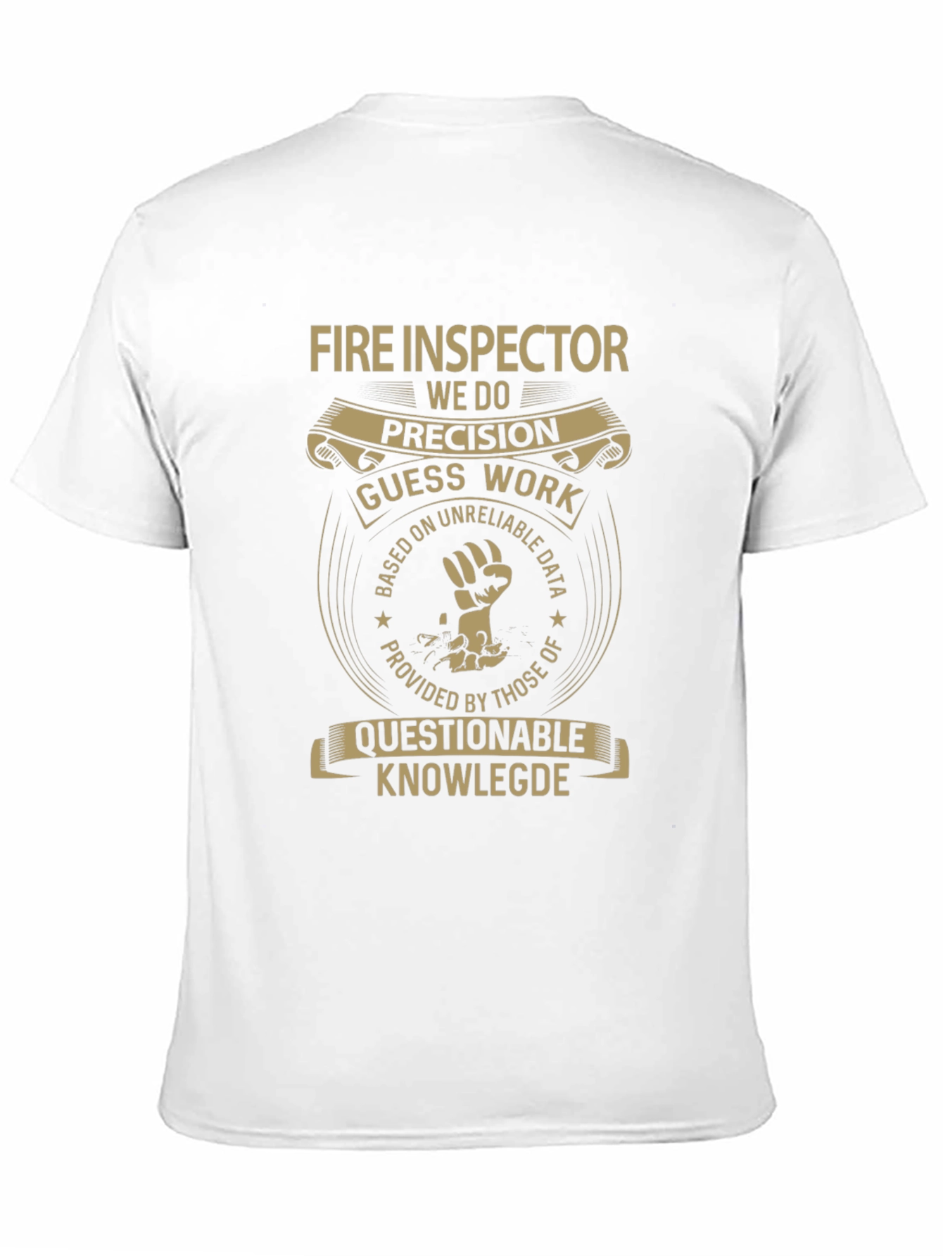 Fire Inspector Precision Humor Graphic Tee