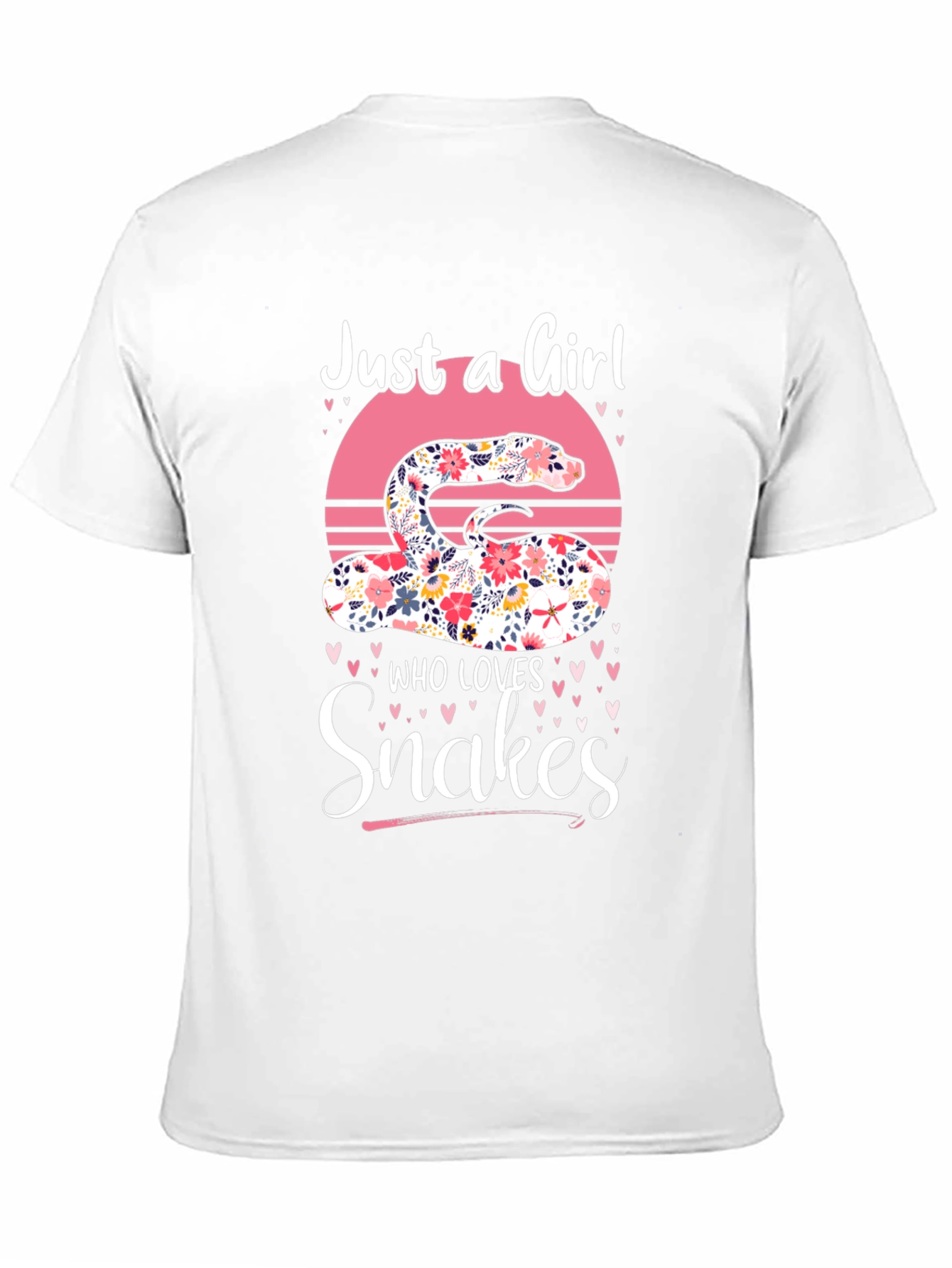 Floral Snake Lover Graphic Tee - Womens