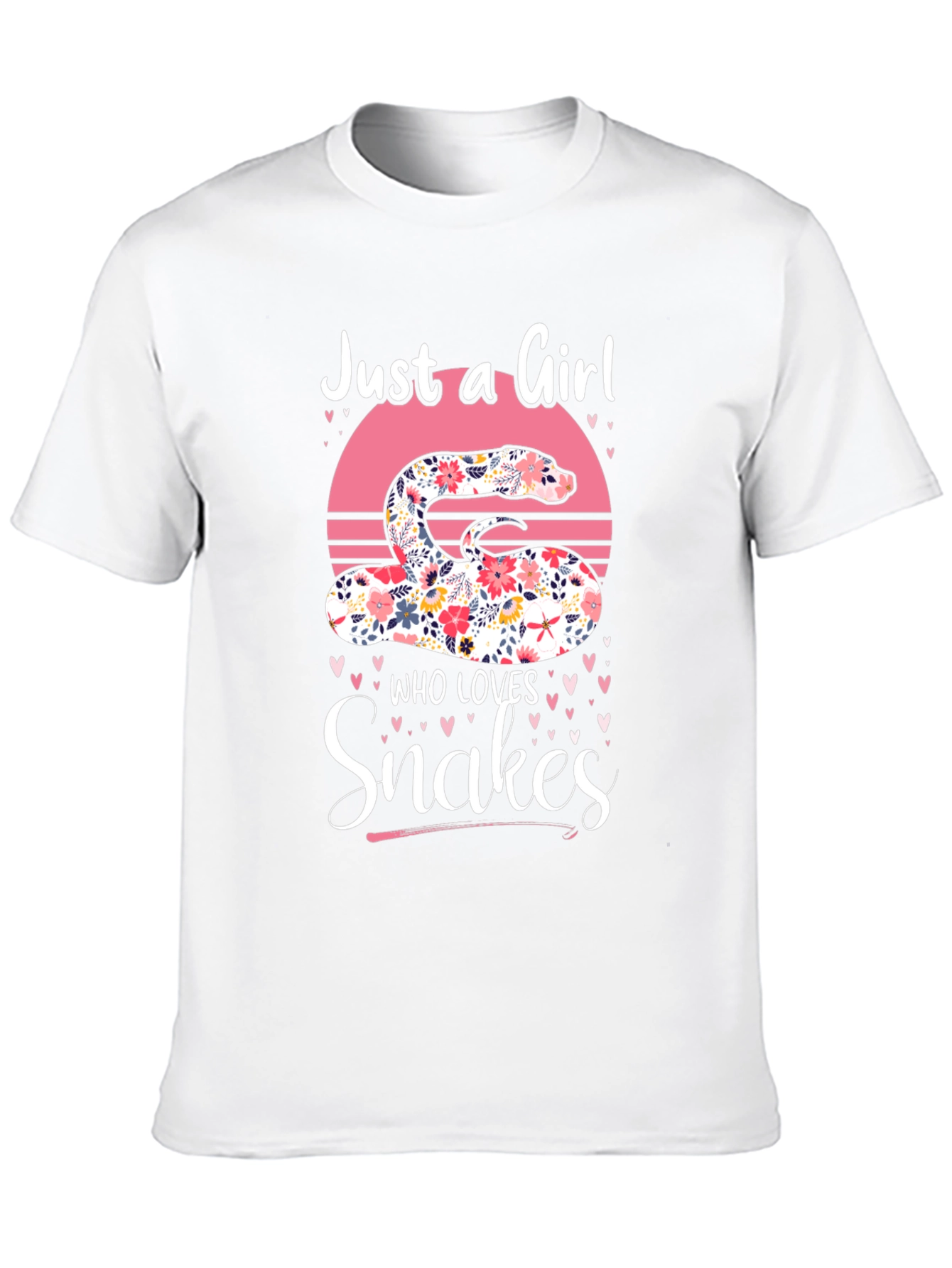 Floral Snake Lover Graphic Tee - Womens