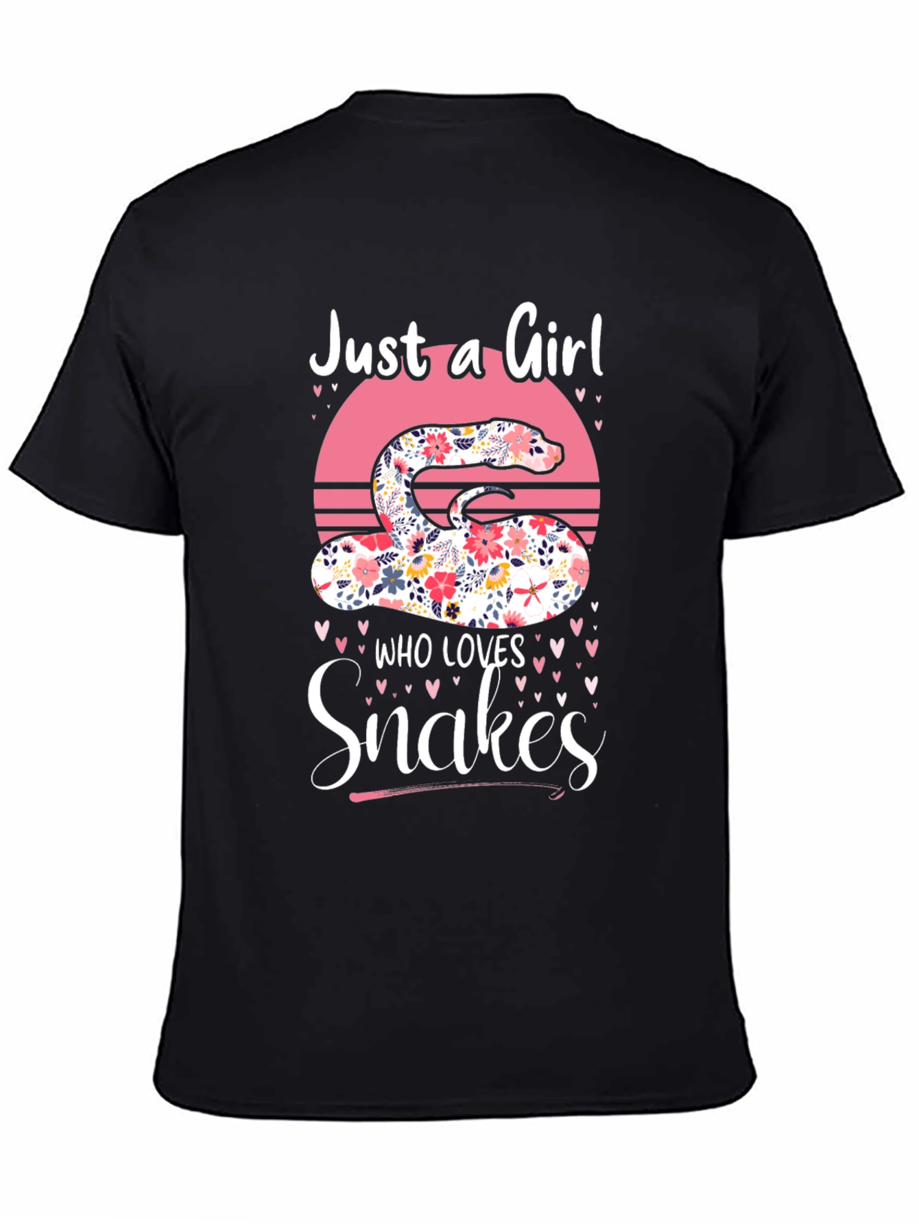 Floral Snake Lover Graphic Tee - Womens