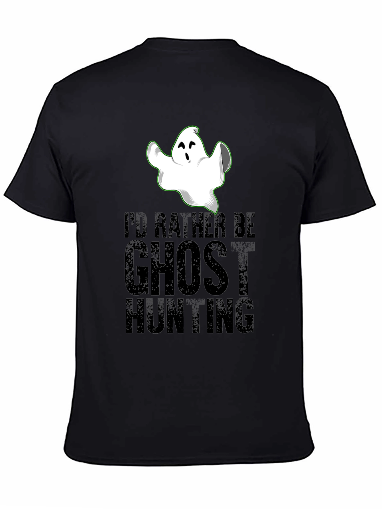 Ghost Hunting Graphic Tee - Halloween Novelty Shirt