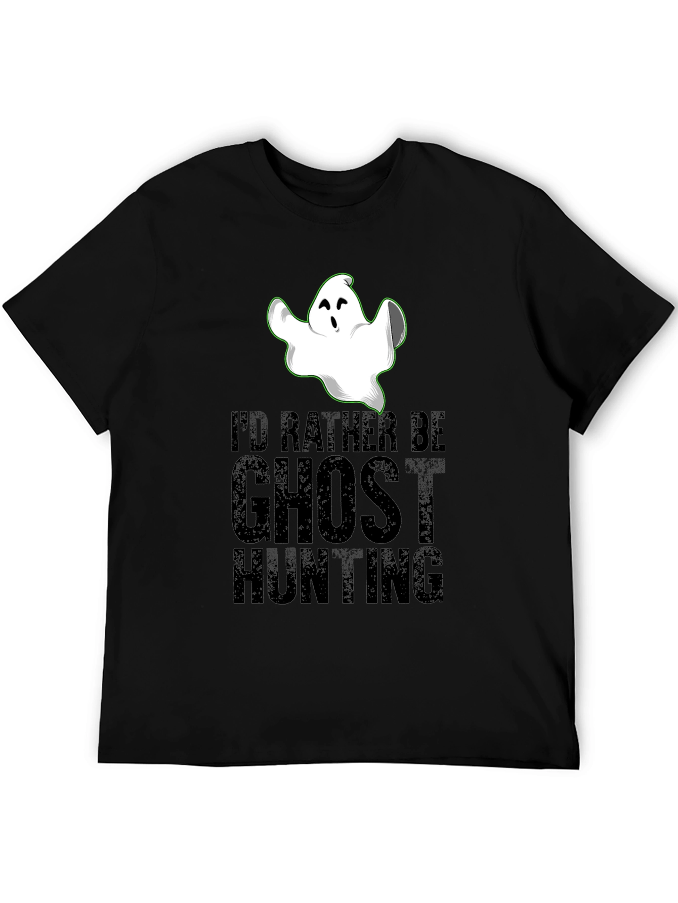 Ghost Hunting Graphic Tee - Halloween Novelty Shirt