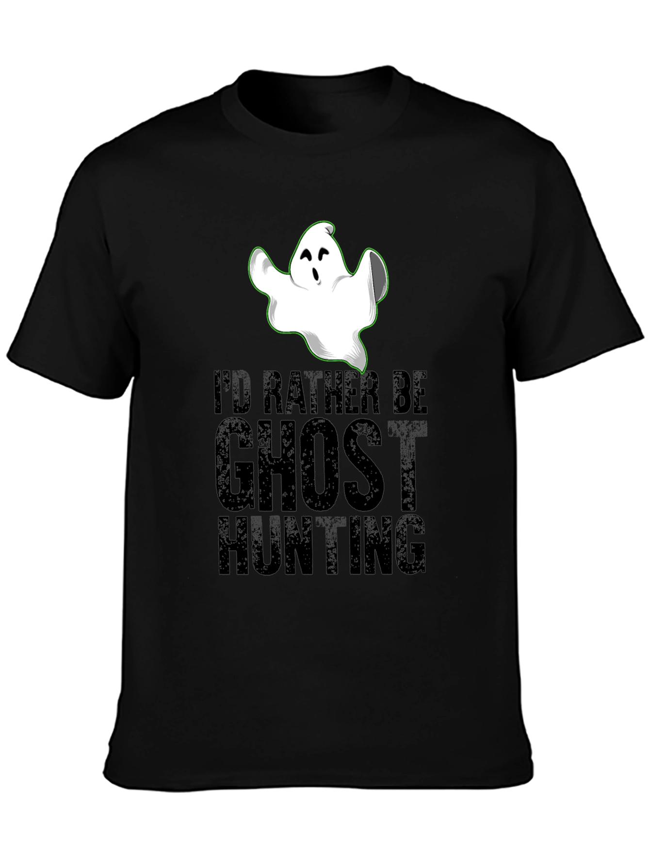 Ghost Hunting Graphic Tee - Halloween Novelty Shirt