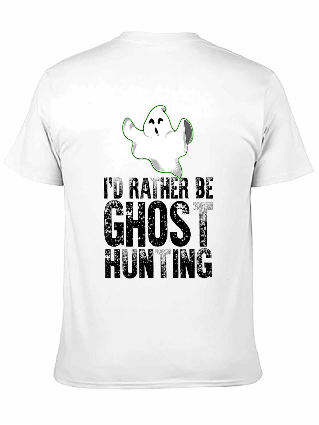 Ghost Hunting Graphic Tee - Halloween Novelty Shirt