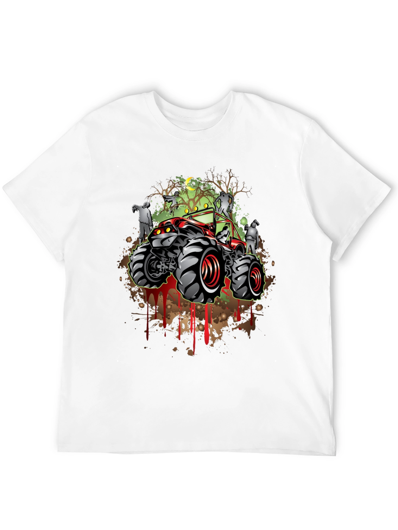 Zombie Monster Truck Graphic T-Shirt