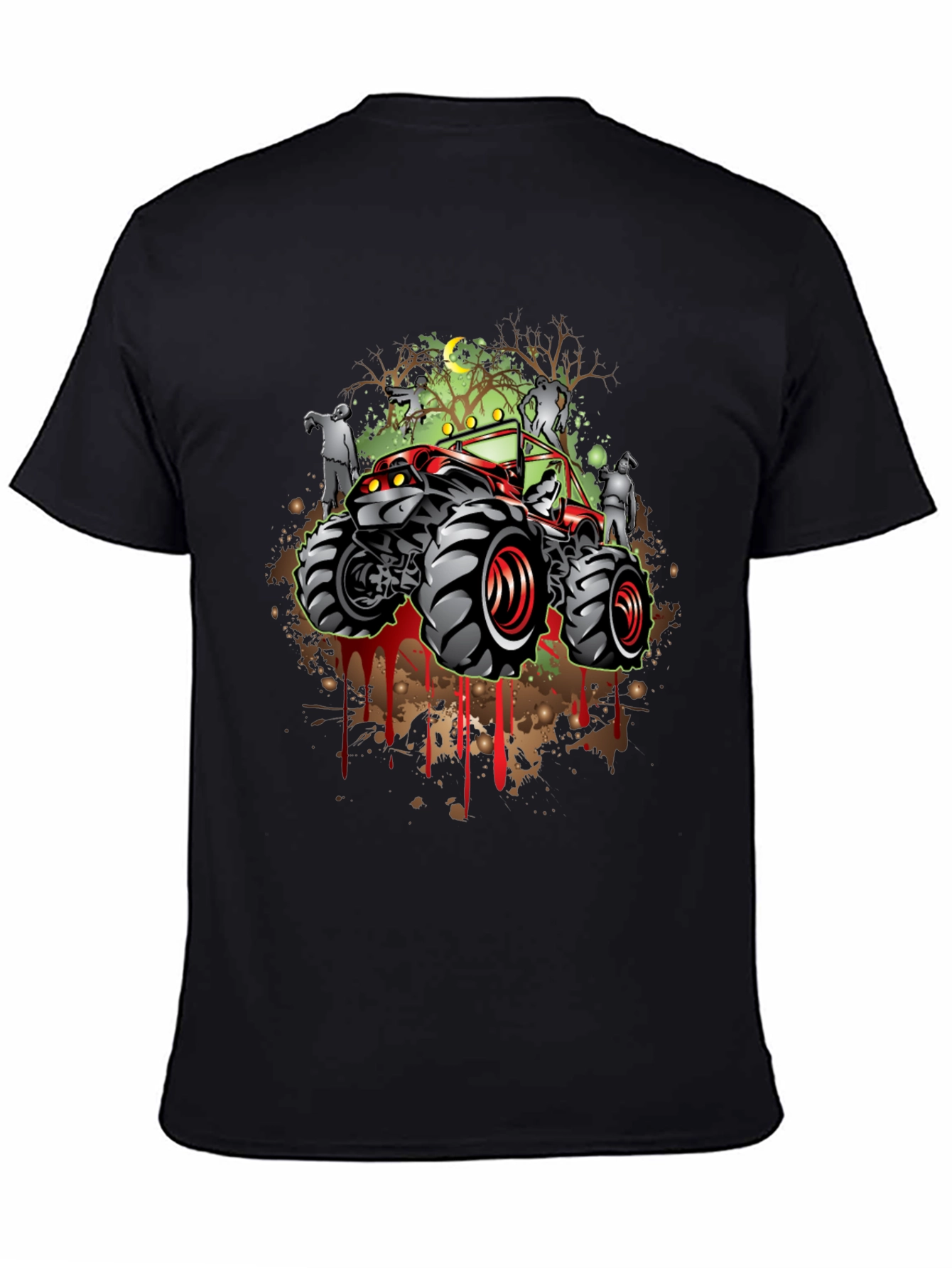 Zombie Monster Truck Graphic T-Shirt
