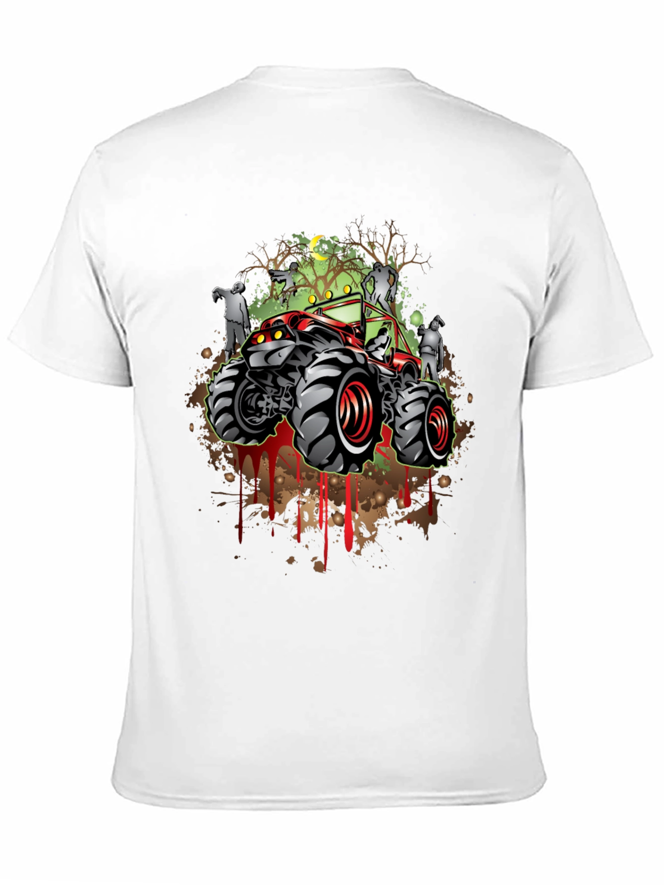 Zombie Monster Truck Graphic T-Shirt