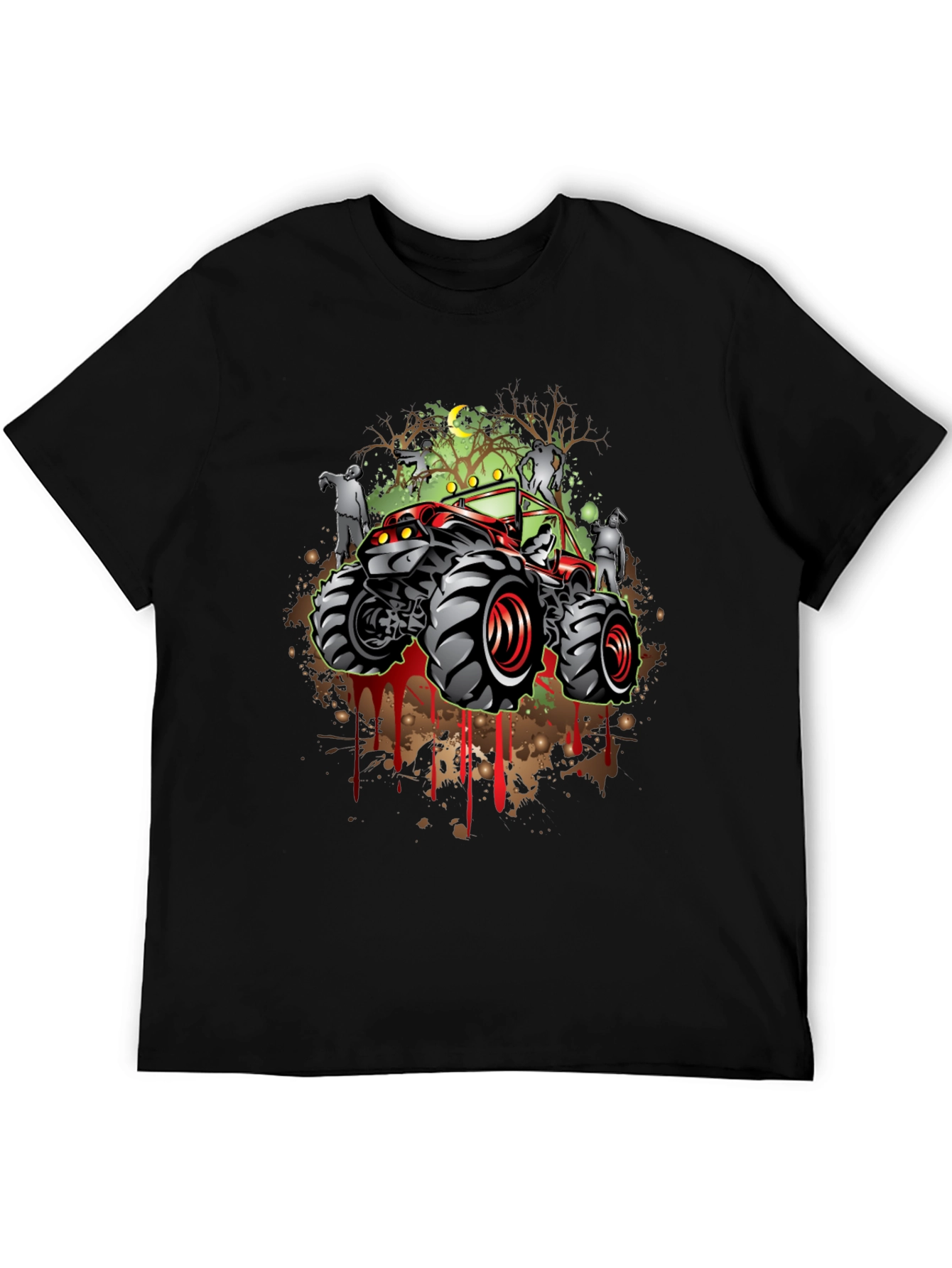 Zombie Monster Truck Graphic T-Shirt