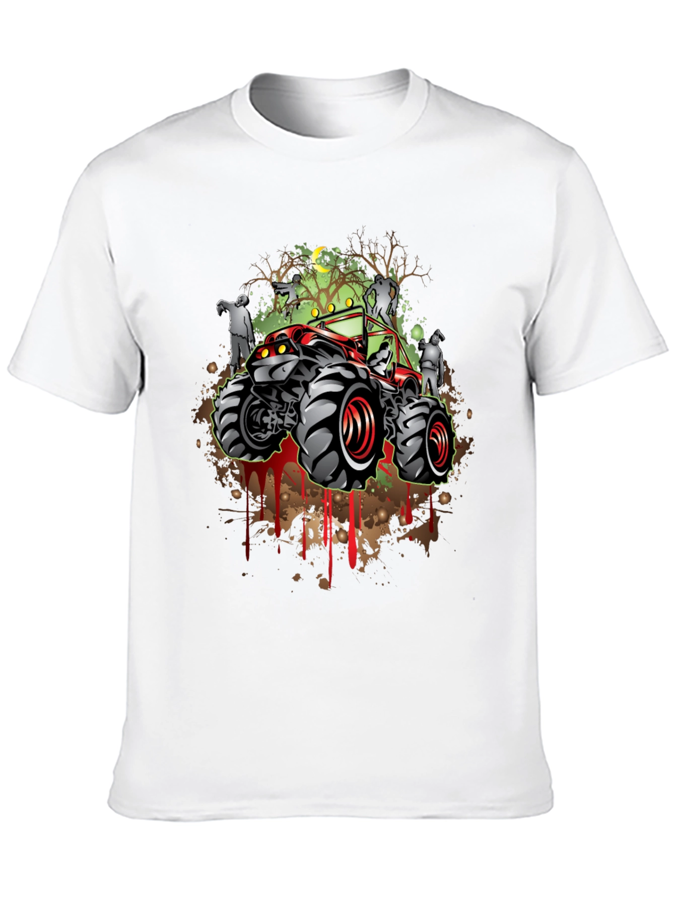 Zombie Monster Truck Graphic T-Shirt