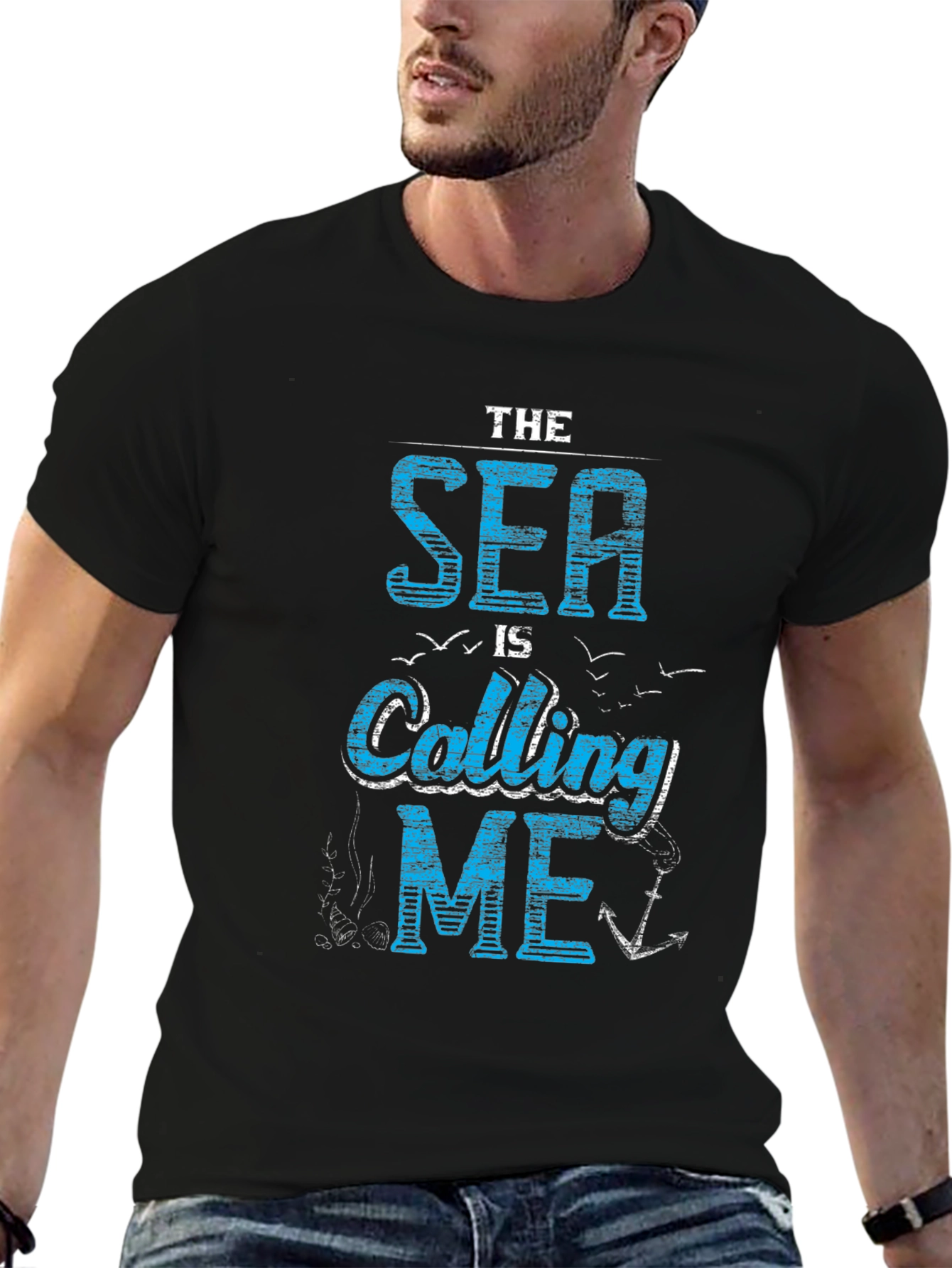 The Sea Is Calling Me - Mens Graphic T-Shirt