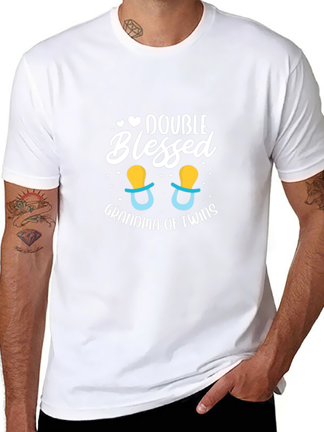 Double Blessed Grandma of Twins T-Shirt