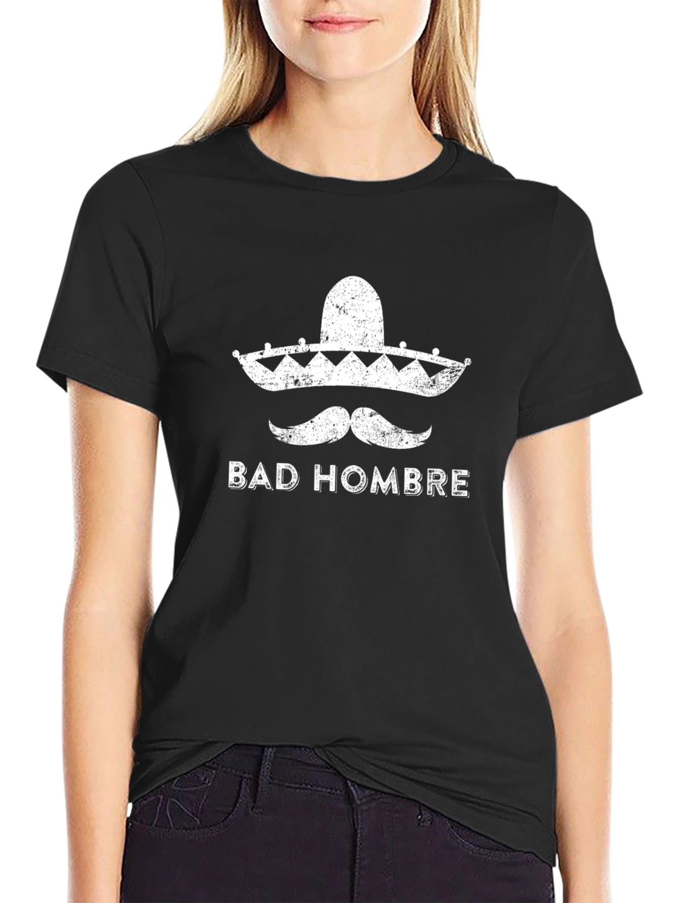 Bad Hombre Graphic Tee - Mens Black T-Shirt