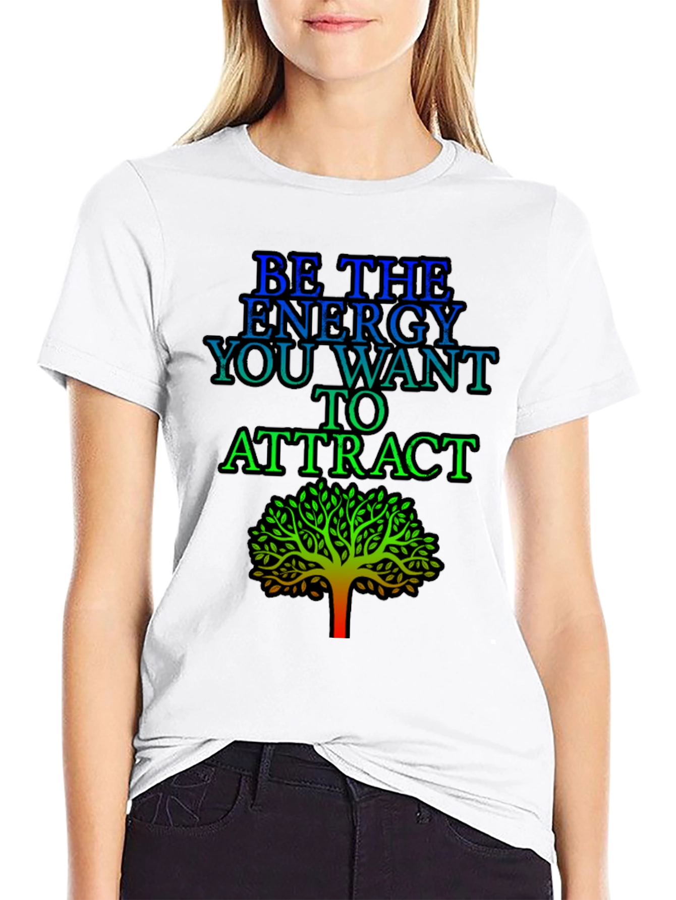 Be the Energy T-Shirt - Inspirational Tree Graphic