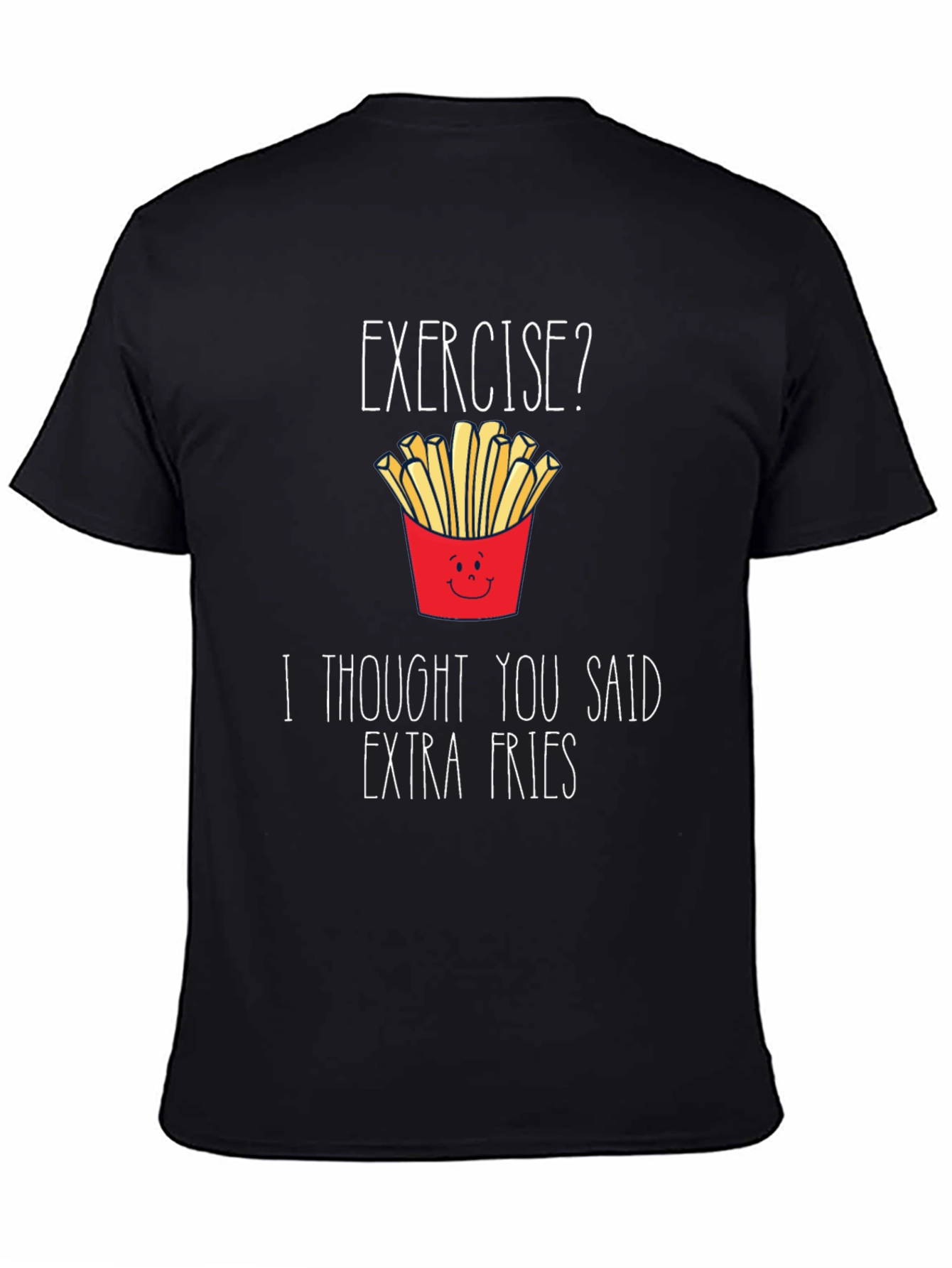 Funny Extra Fries Graphic T-Shirt