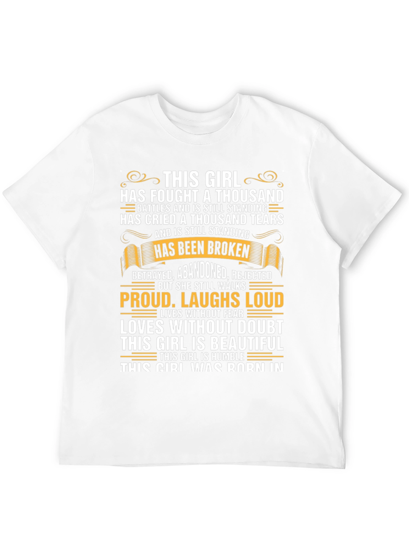 Fought A Thousand Battles Girls Black T-Shirt