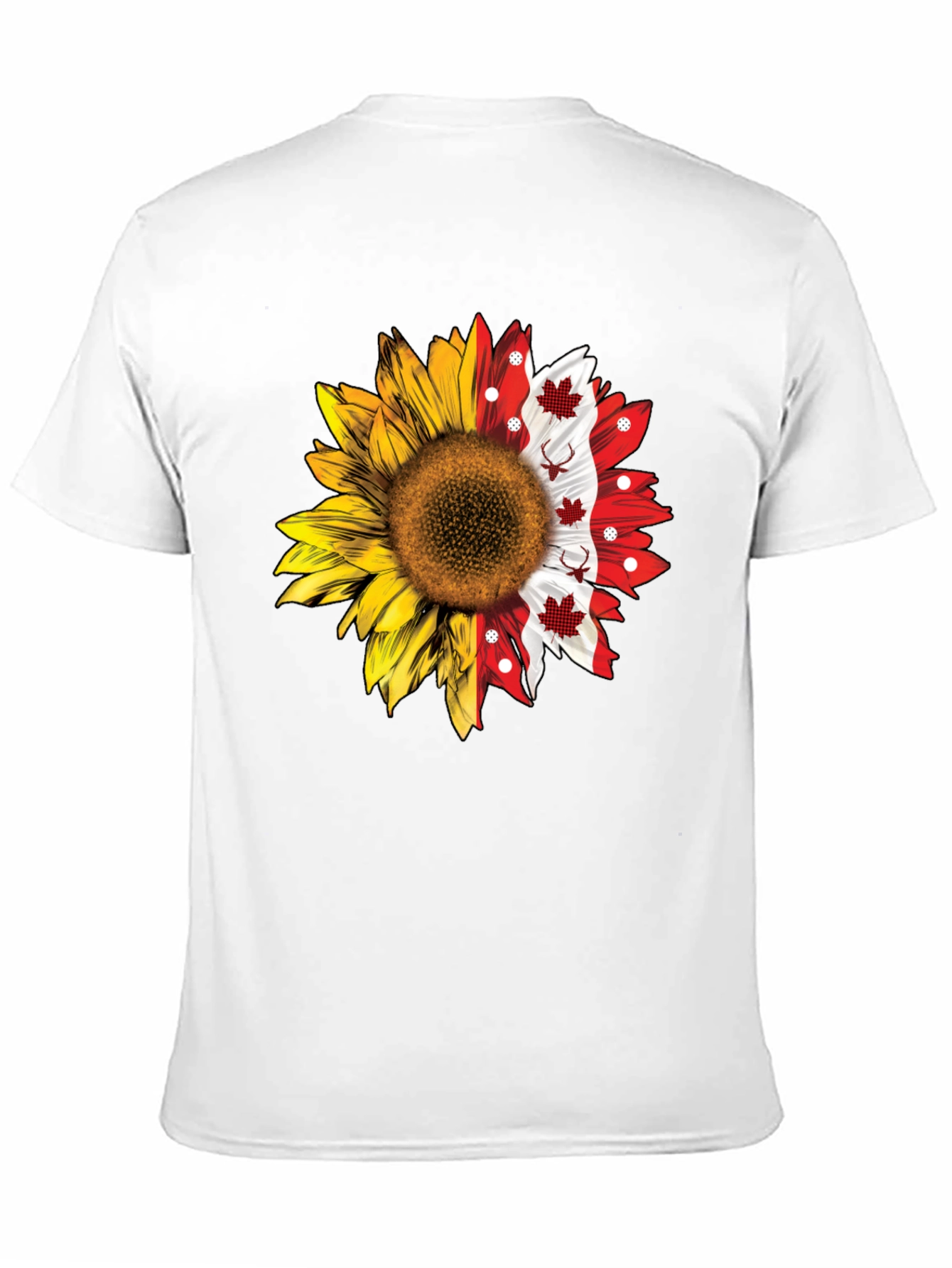 Sunflower Canadian Flag T-Shirt