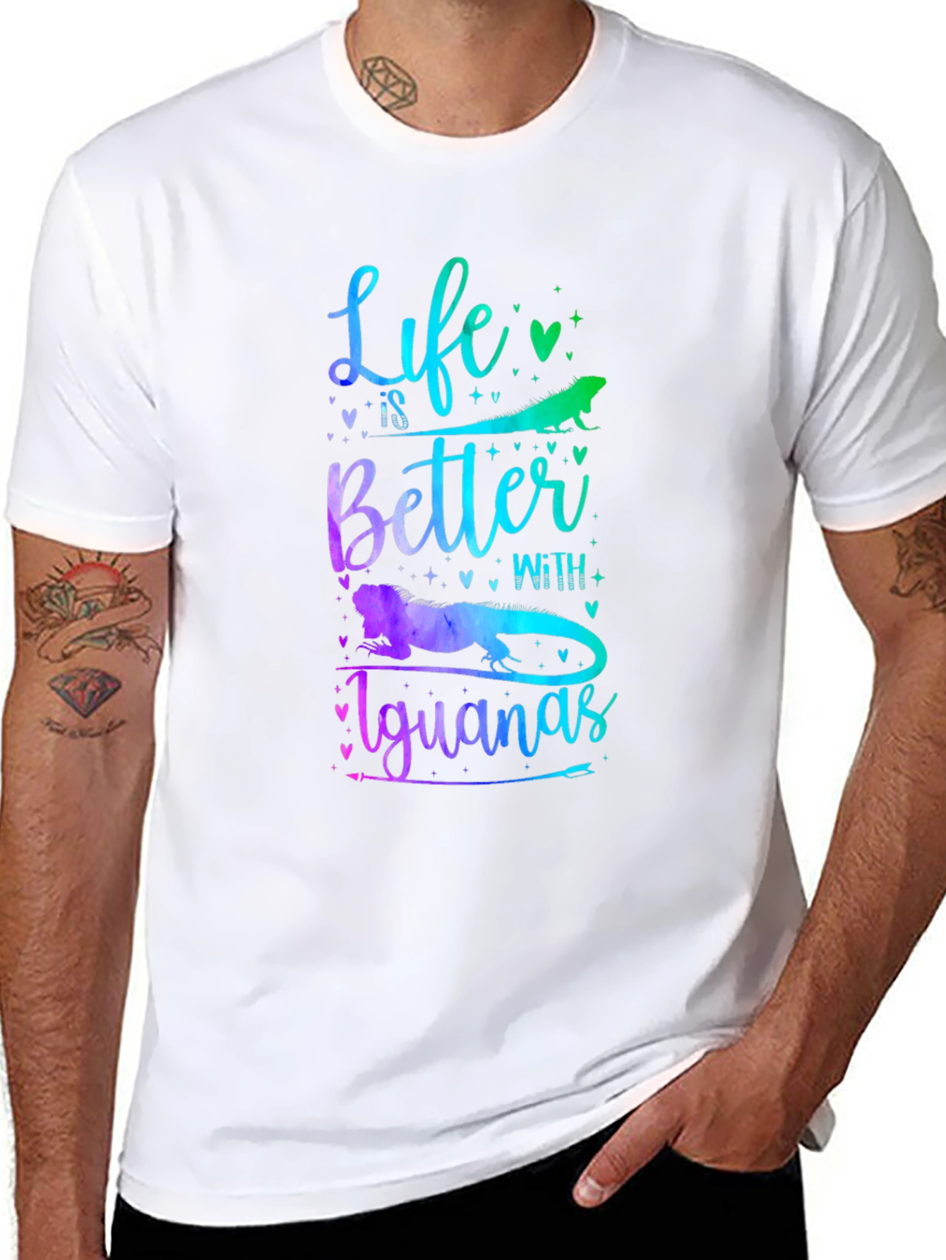 Life is Better With Iguanas Graphic T-Shirt