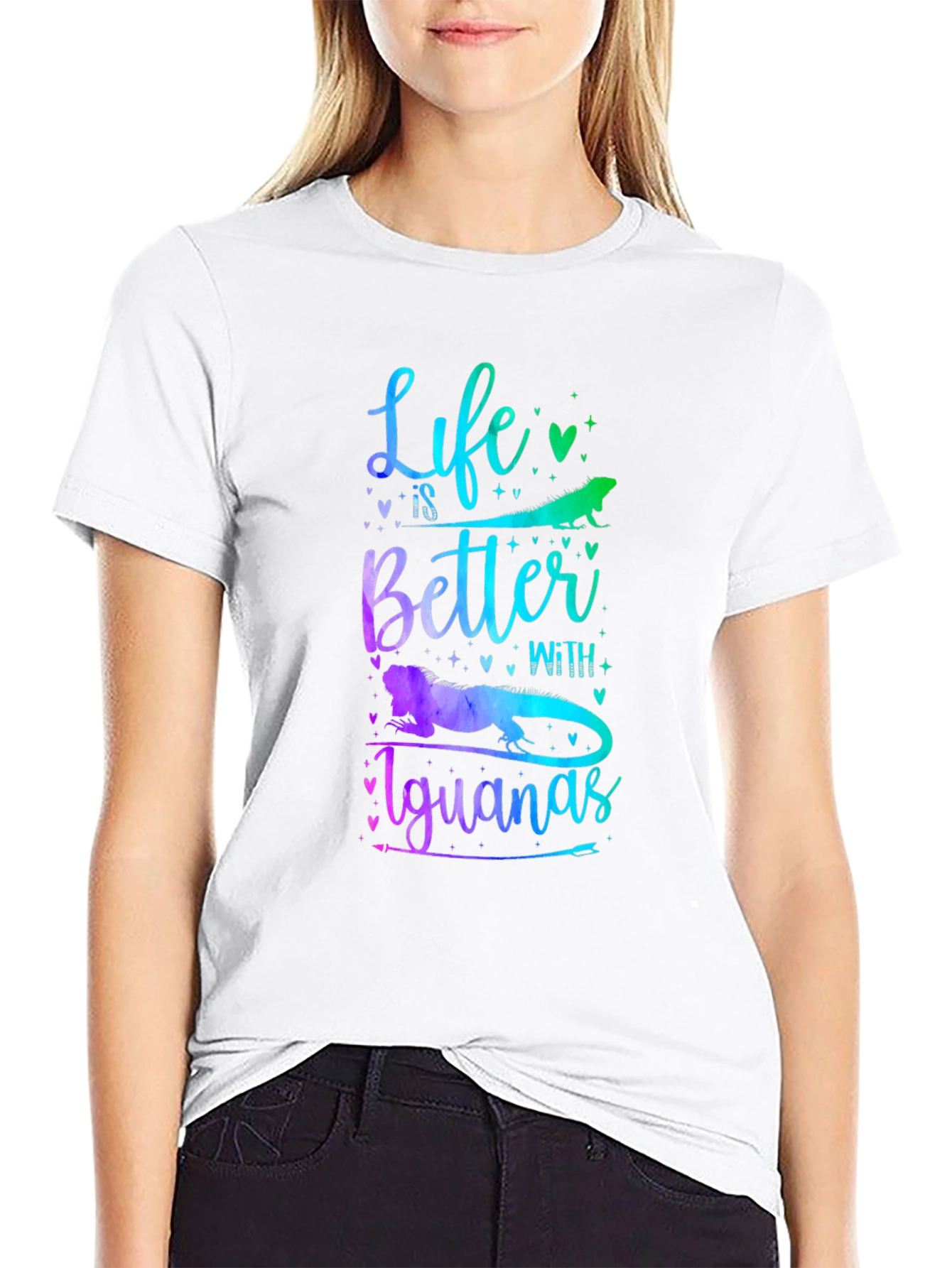 Life is Better With Iguanas Graphic T-Shirt