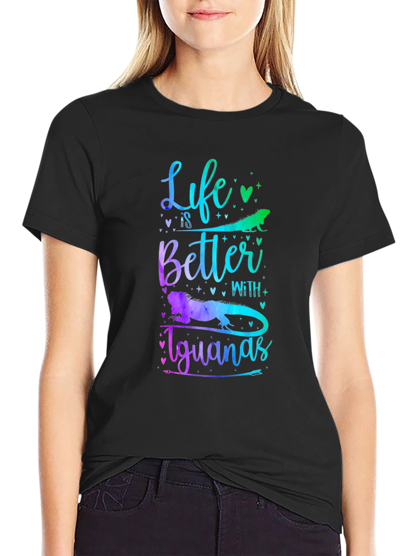 Life is Better With Iguanas Graphic T-Shirt