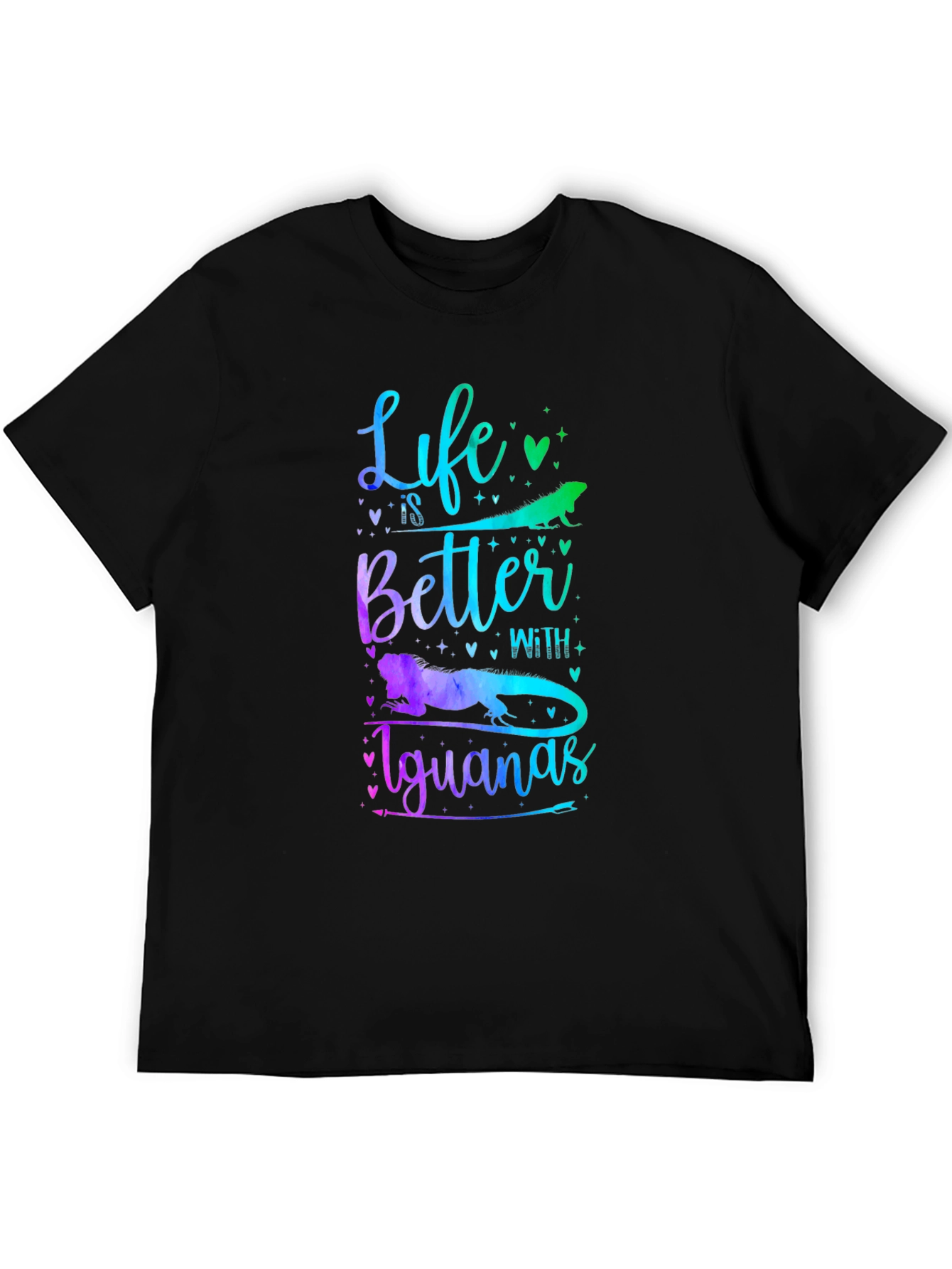 Life is Better With Iguanas Graphic T-Shirt